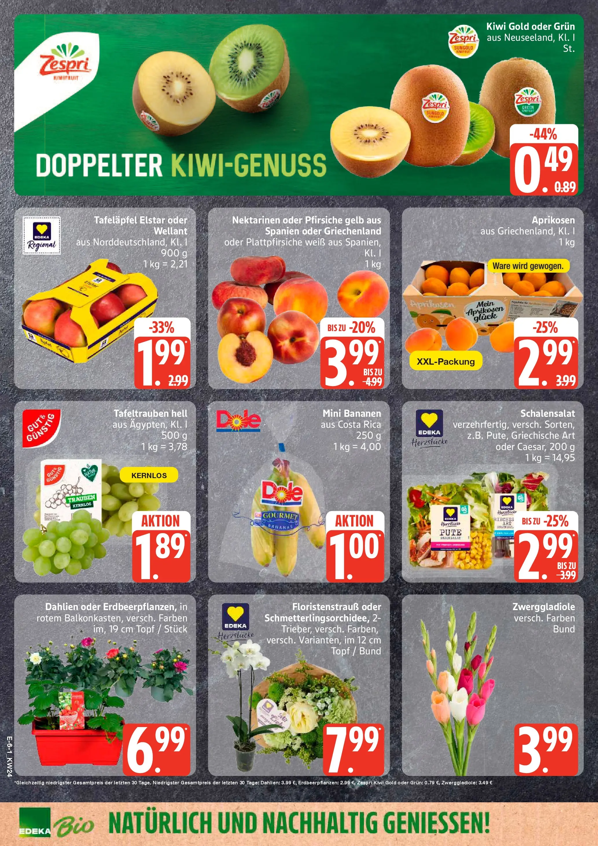 Edeka Prospekt Hamburg (ab 08.06.2026) » Angebote Online | Seite: 8 | Produkte: Pute, Trauben, Bananen, Kiwi