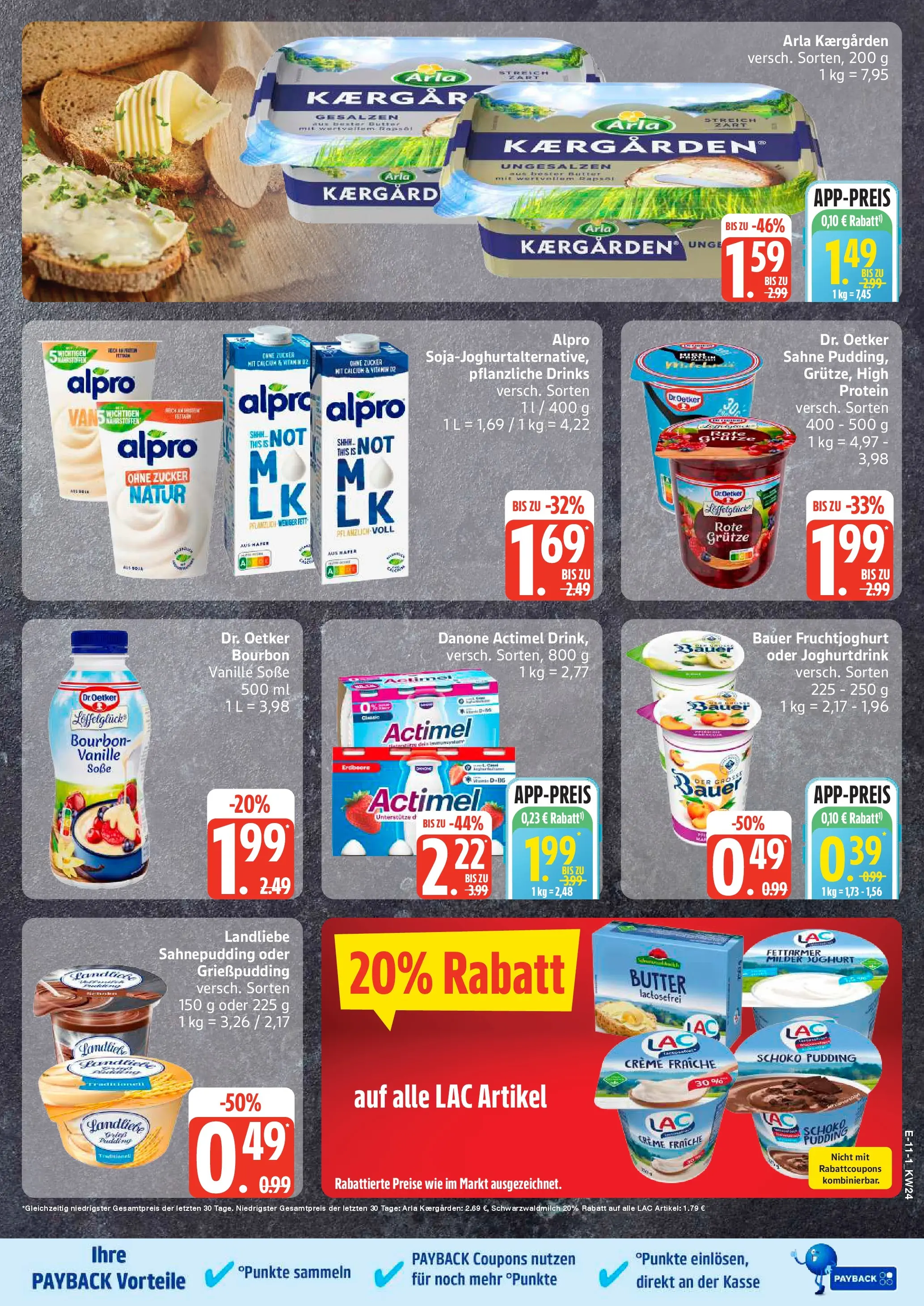 Edeka Prospekt Hamburg (ab 08.06.2026) » Angebote Online | Seite: 15 | Produkte: Joghurt, Pudding, Alpro, Bourbon