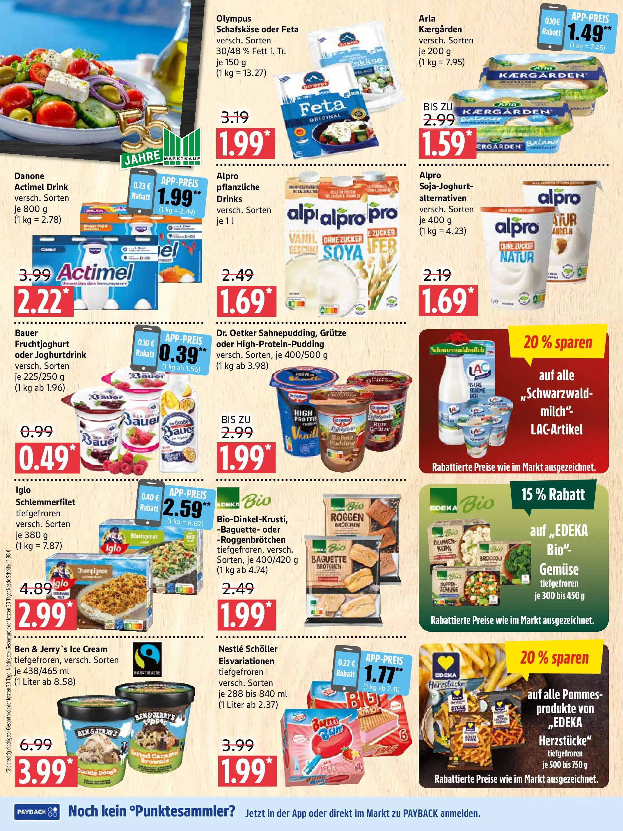Marktkauf Prospekt Prenzlau (ab 08.06.2026) » Angebote online | Seite: 4 | Produkte: Butter, Baguette, Sahne, Iglo schlemmerfilet
