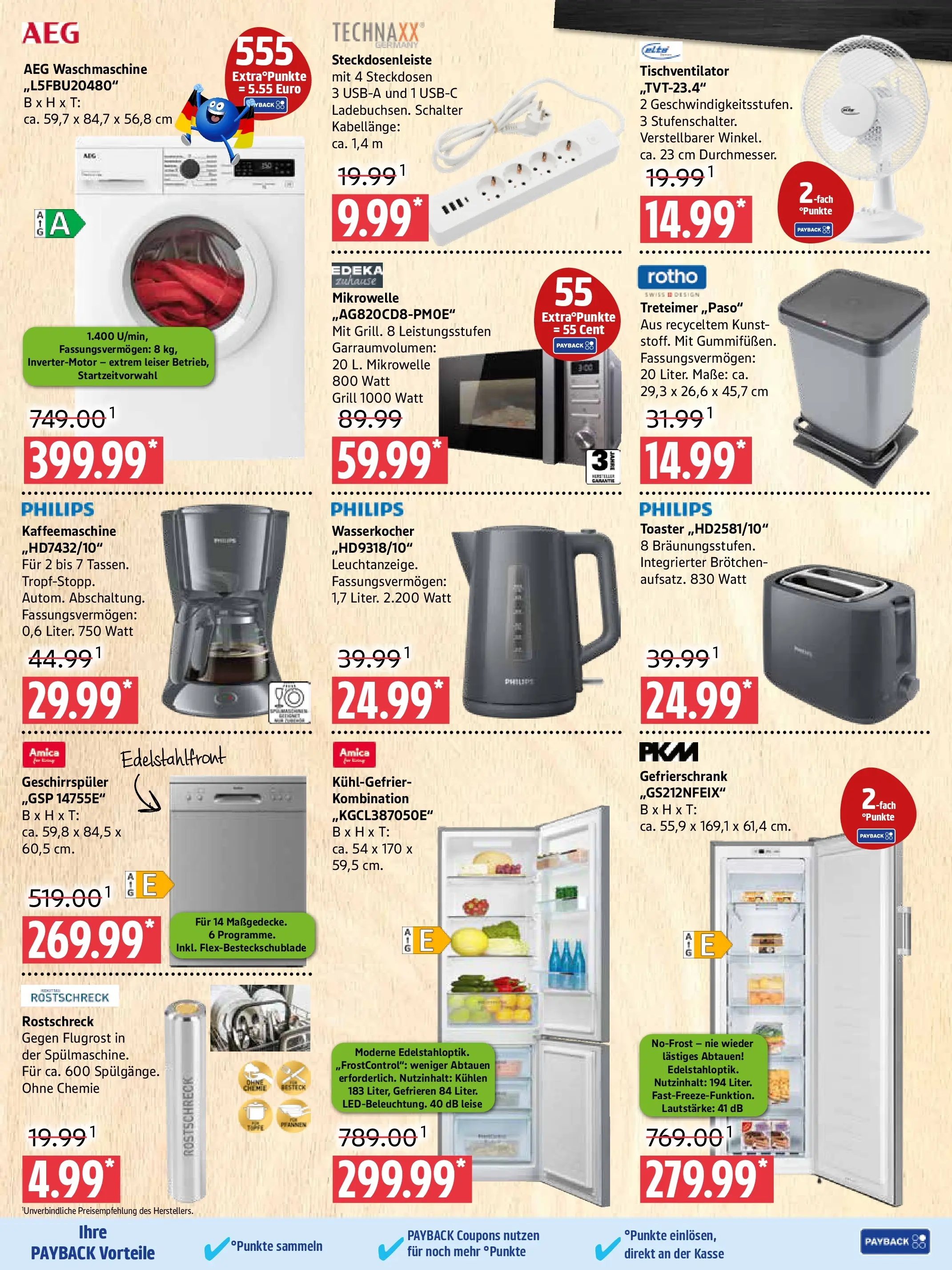 Marktkauf Prospekt Prenzlau (ab 08.06.2026) » Angebote online | Seite: 11 | Produkte: Mikrowelle, Geschirrspüler, Kaffeemaschine, Waschmaschine
