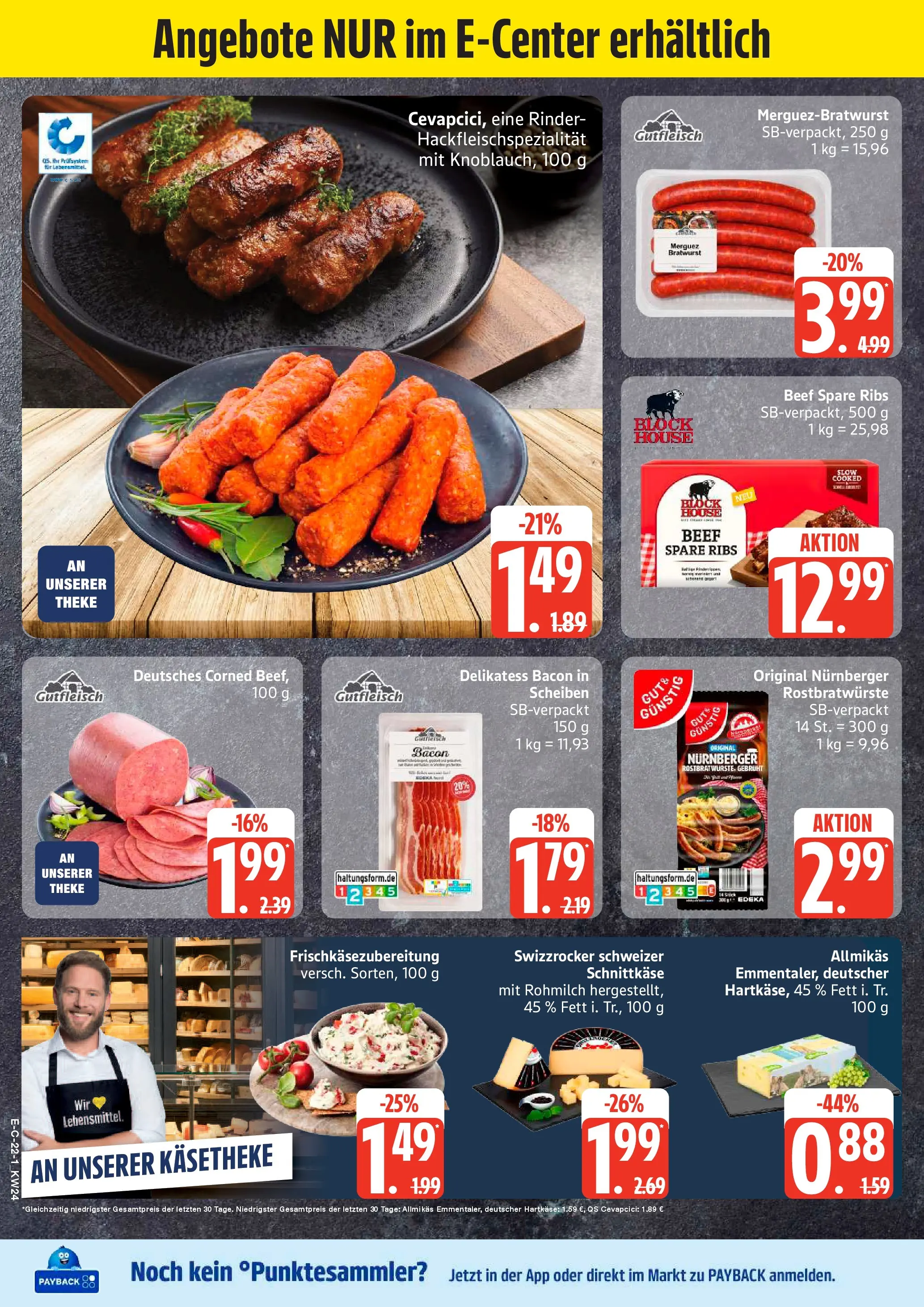 Edeka prospekt Hamburg (ab 08.06.2026) » Angebote Online | Seite: 28 | Produkte: Theke, Spare ribs, Cevapcici, Knoblauch