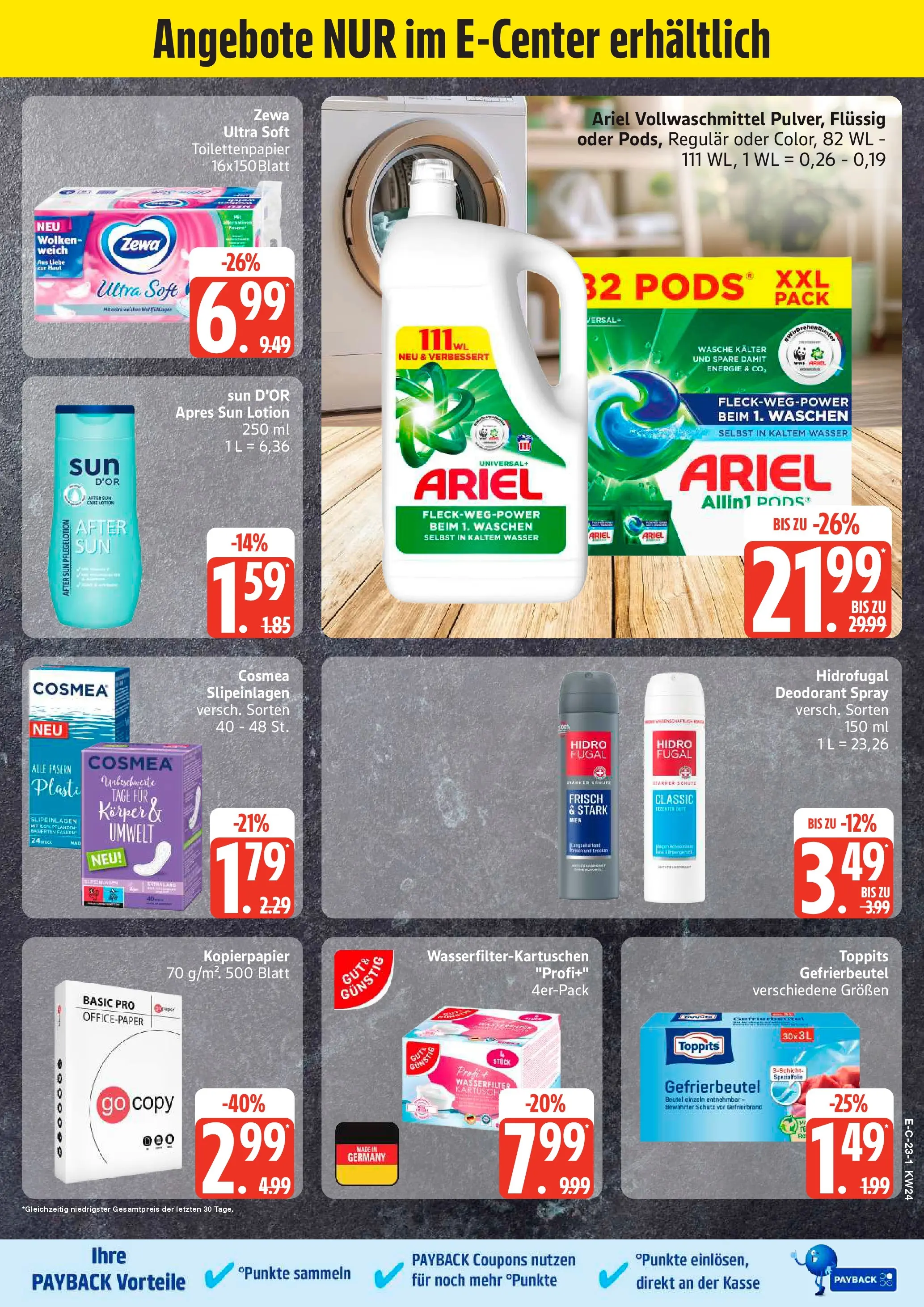 Edeka prospekt Hamburg (ab 08.06.2026) » Angebote Online | Seite: 29 | Produkte: Ariel, Deodorant, Wasser, Toilettenpapier