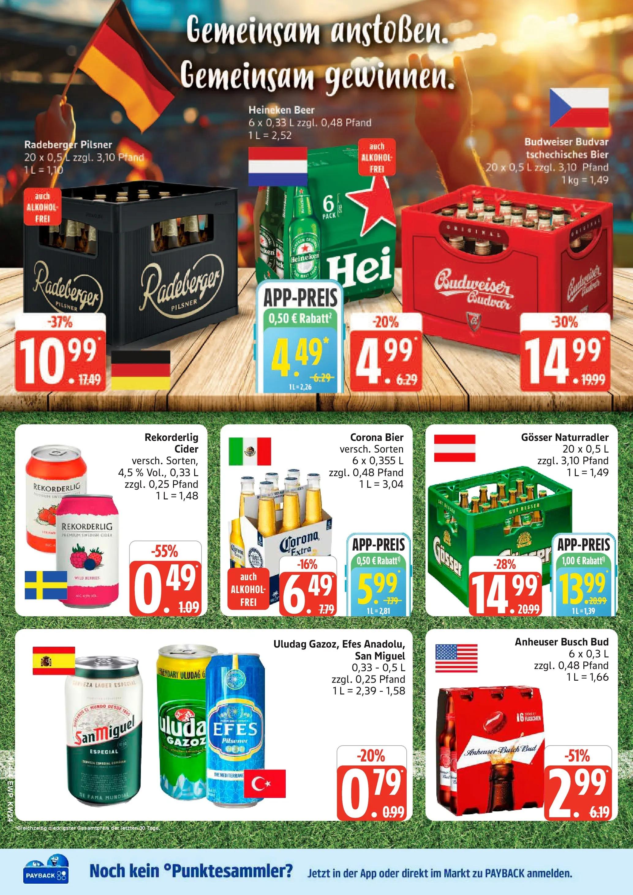 Edeka prospekt Rostock (ab 08.06.2026) » Angebote Online | Seite: 4 | Produkte: Bier, Heineken, Radler, Radeberger pilsner