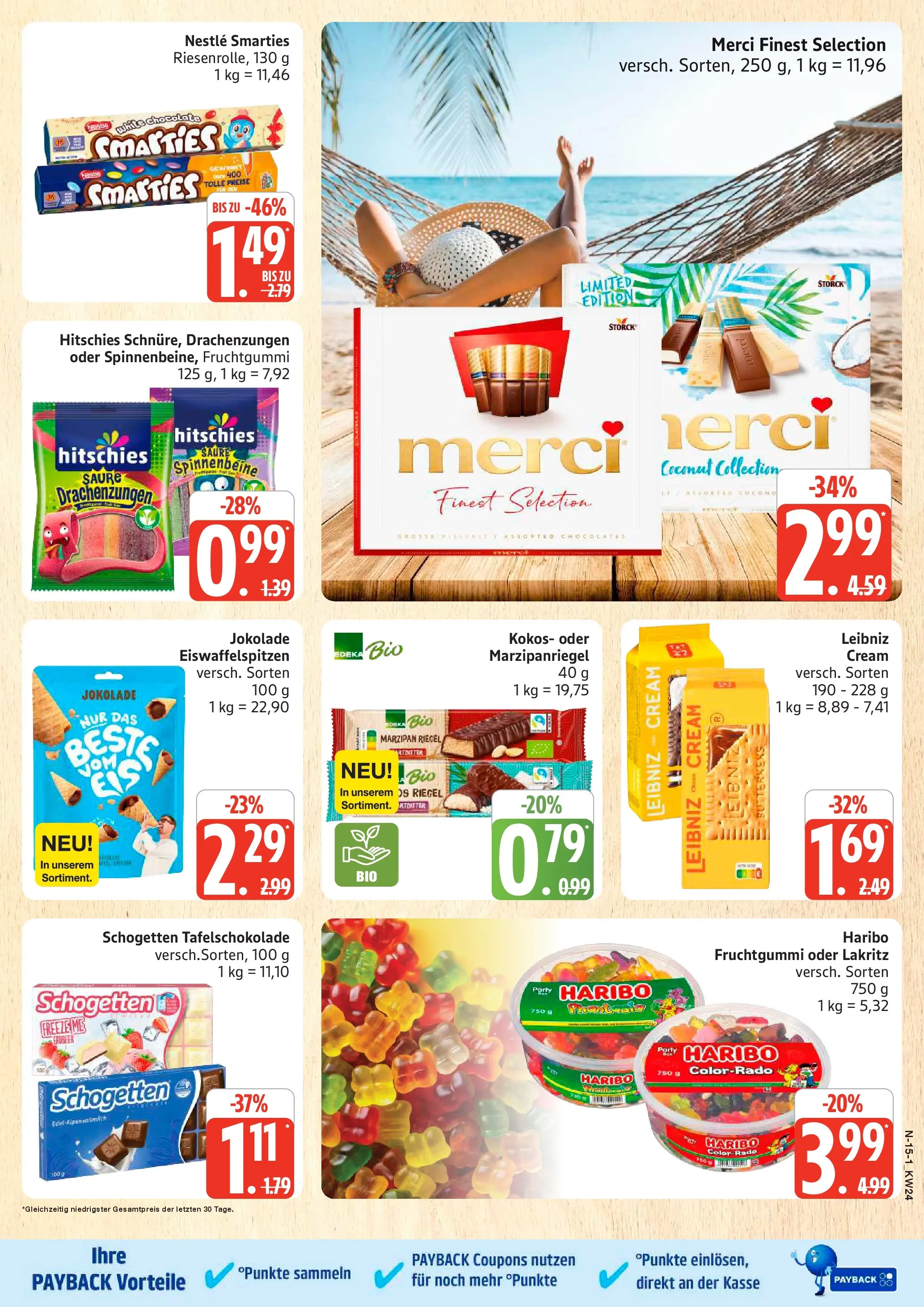 Marktkauf Prospekt Cuxhaven (ab 08.06.2026) » Angebote online | Seite: 15 | Produkte: Merci, Haribo, Smarties, Schogetten