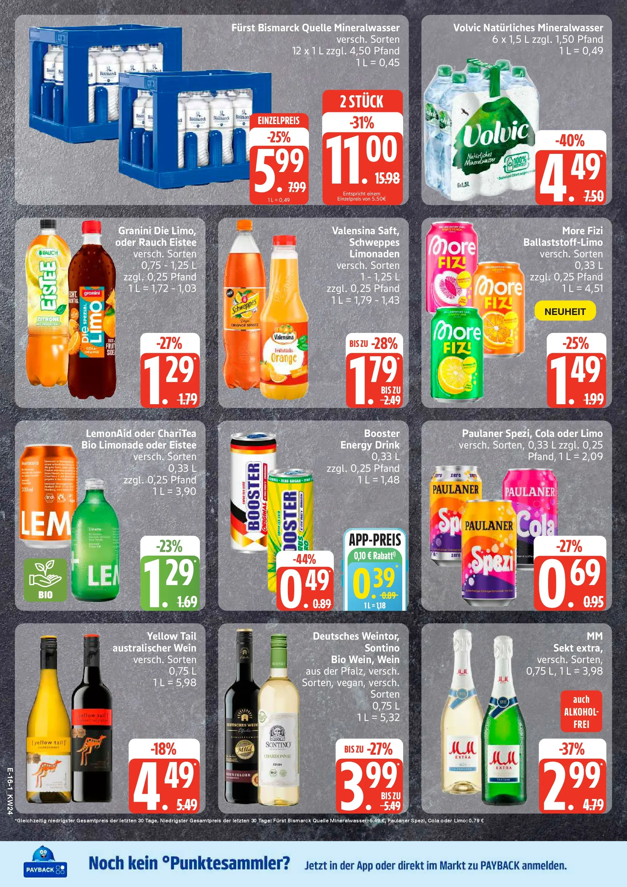 Edeka Prospekt Hamburg (ab 08.06.2026) » Angebote Online | Seite: 20 | Produkte: Sekt, Limonade, Mineralwasser, Valensina