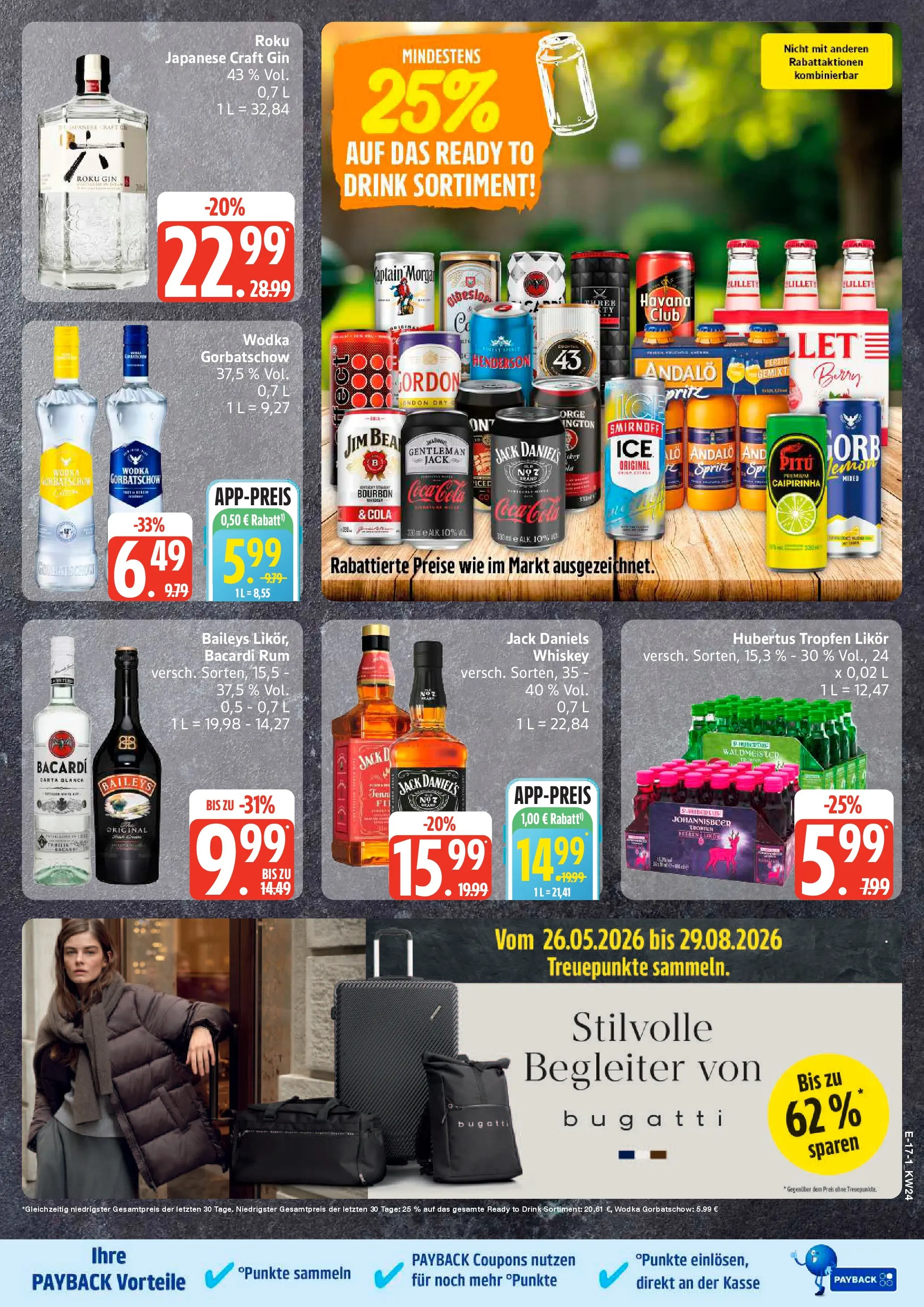 Edeka Prospekt Hamburg (ab 08.06.2026) » Angebote Online | Seite: 21 | Produkte: Likör, Smirnoff, Bourbon, Wodka