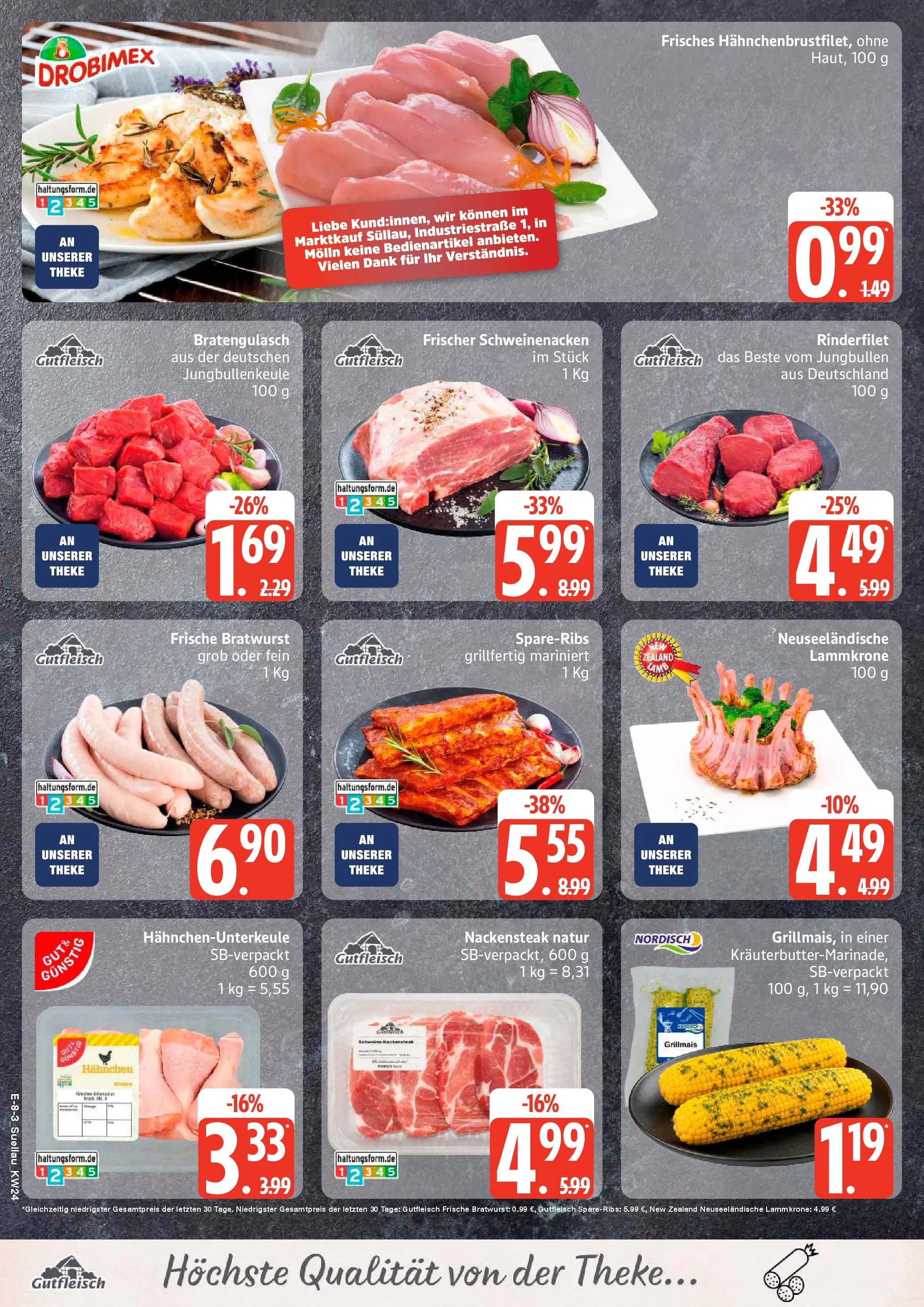 Edeka prospekt Ratzeburg (ab 08.06.2026) » Angebote Online | Seite: 11 | Produkte: Theke, Rinderfilet, Bratwurst, Steak