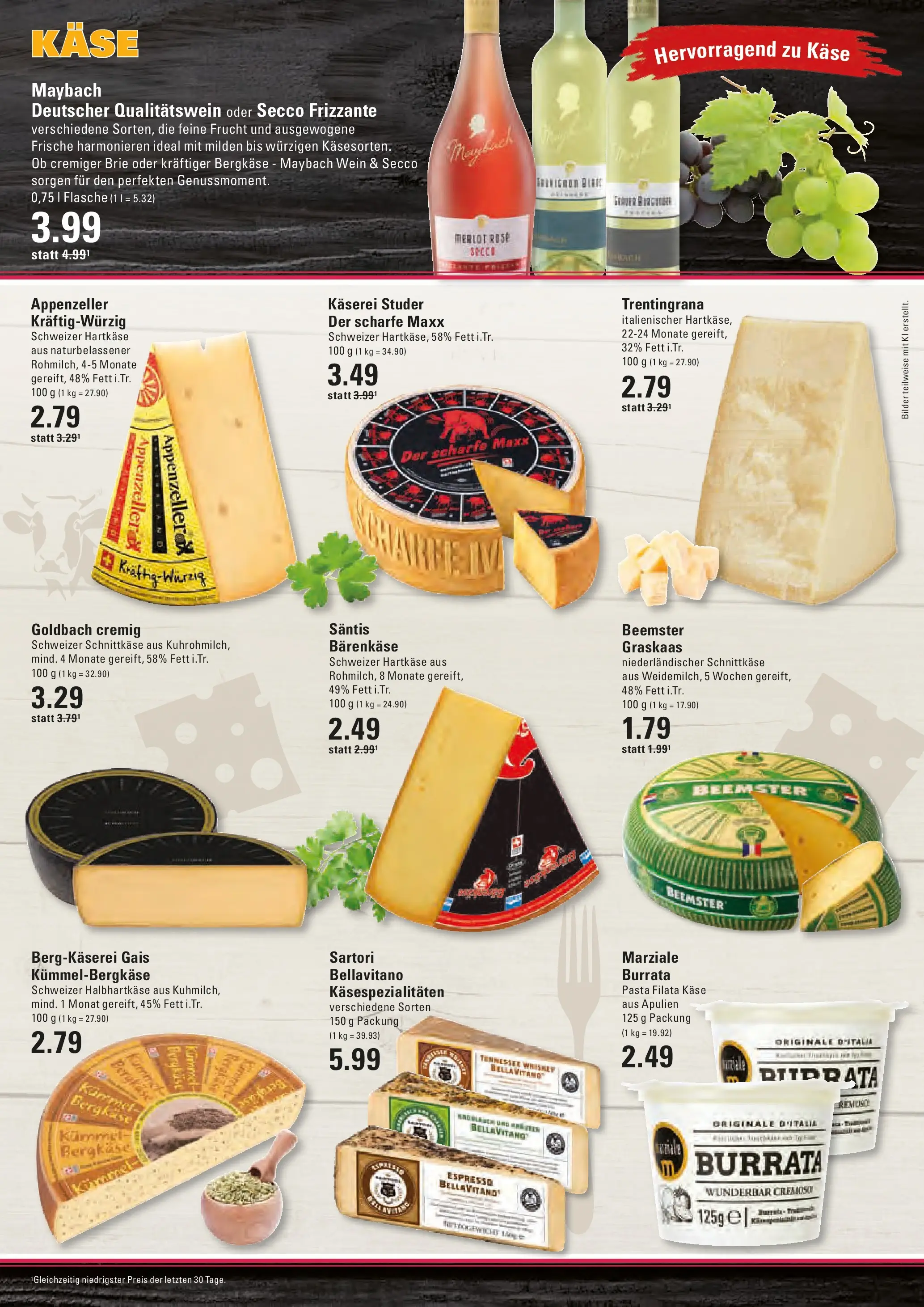 Marktkauf Prospekt Stade (ab 08.06.2026) » Angebote online | Seite: 7 | Produkte: Käse, Bilder, Burrata, Wein