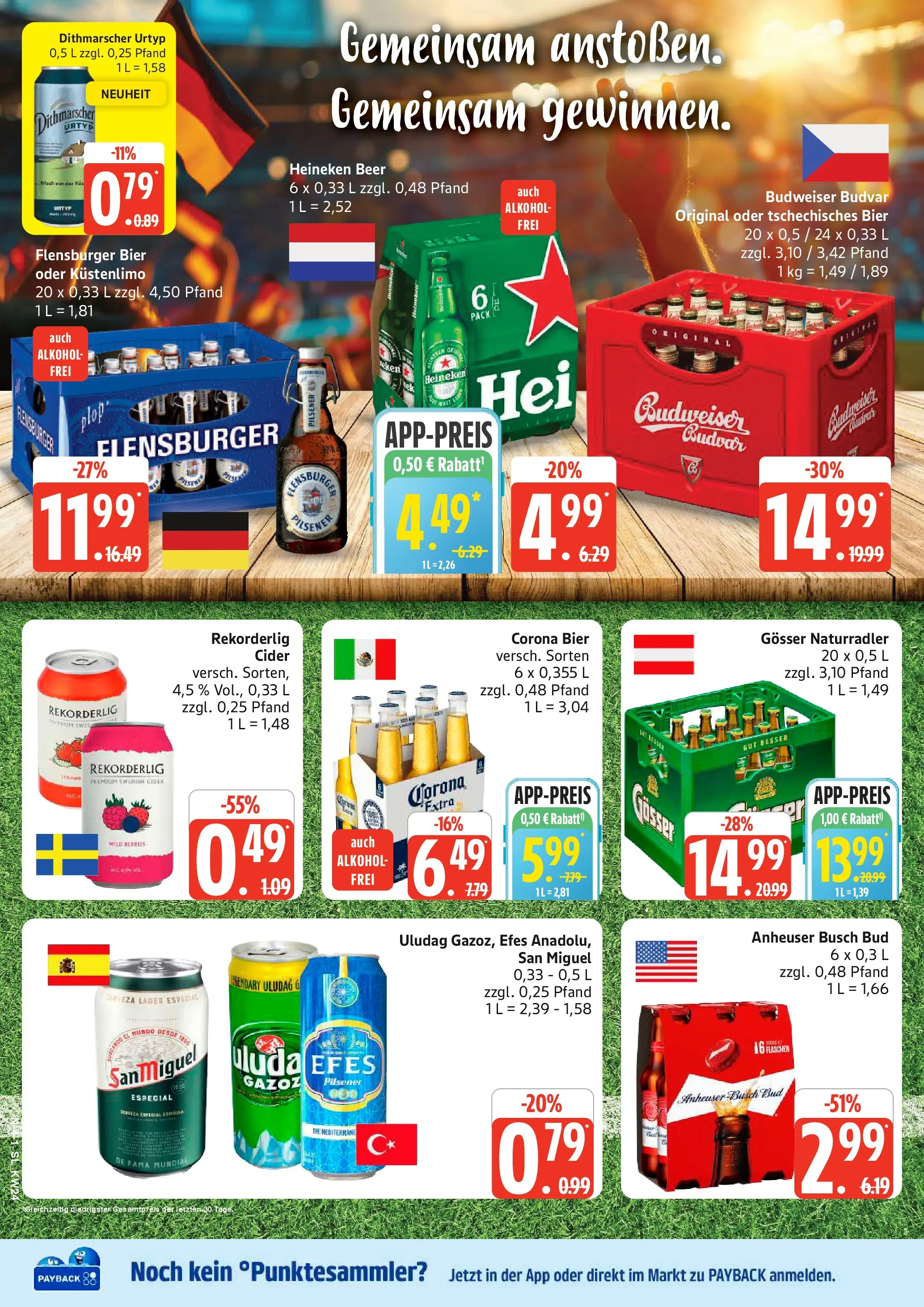 Edeka prospekt Schleswig (ab 08.06.2026) » Angebote Online | Seite: 4 | Produkte: Bier, Flensburger, Heineken, Radler
