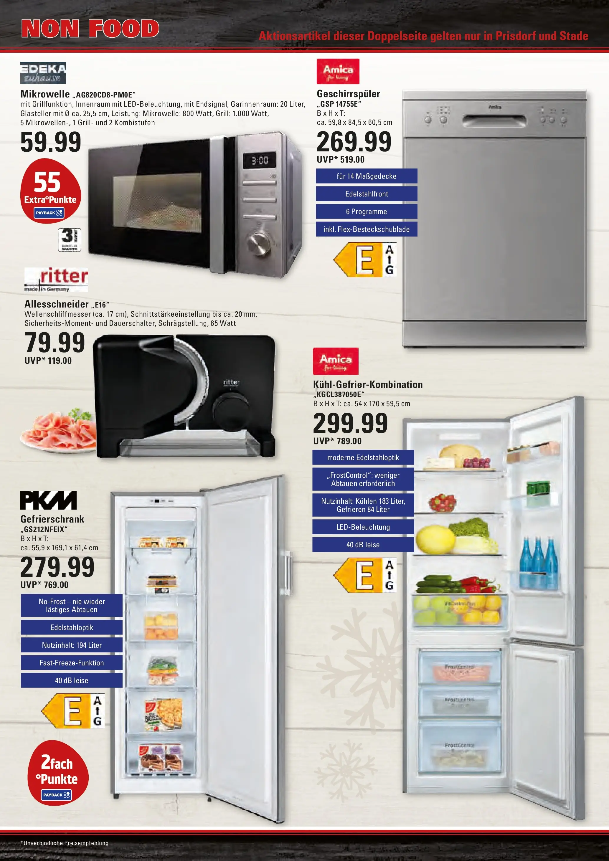 Marktkauf Prospekt Stade (ab 08.06.2026) » Angebote online | Seite: 21 | Produkte: Gefrierschrank, Mikrowelle, Grill, Kühlgefrierkombination