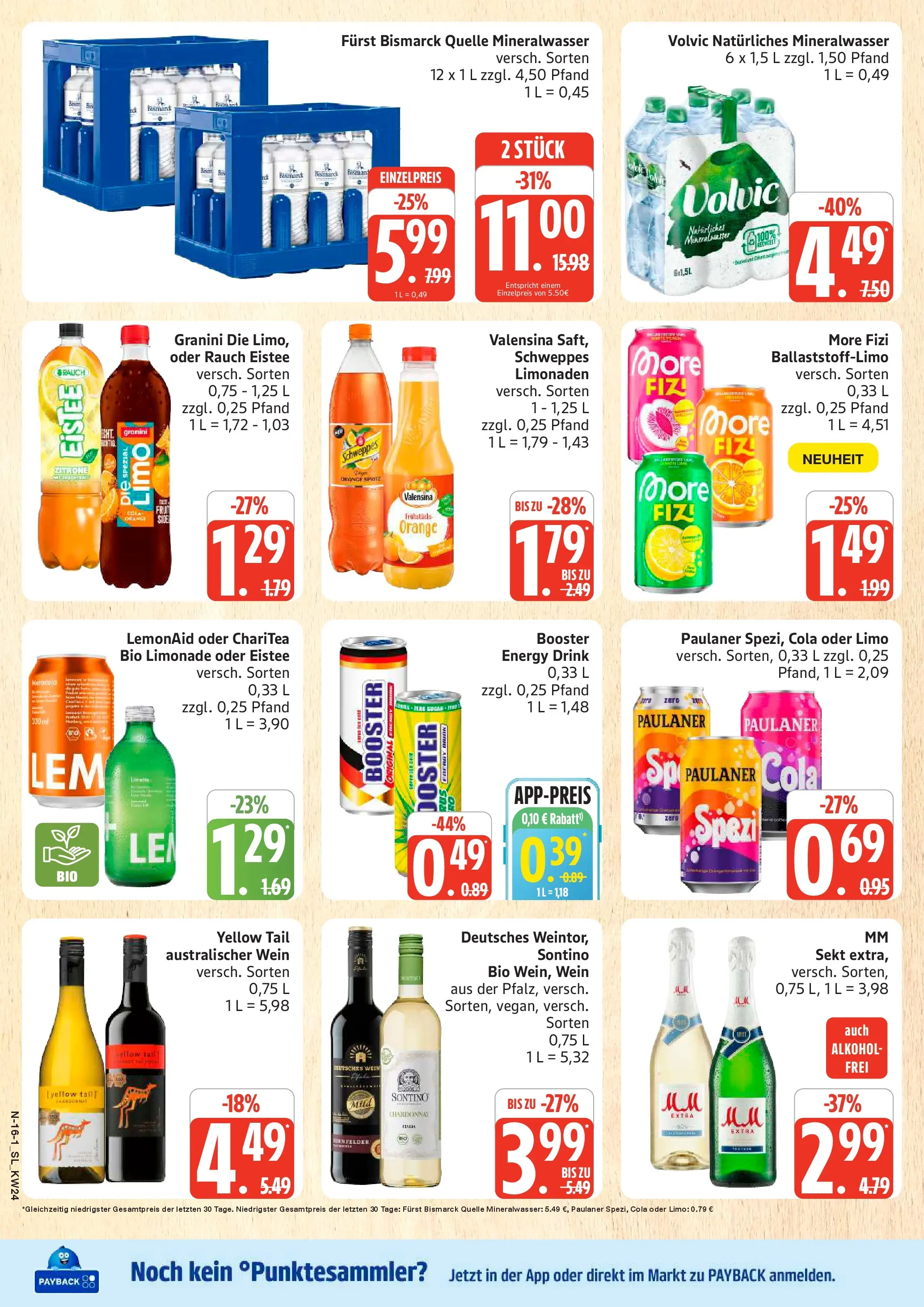 Edeka prospekt Schleswig (ab 08.06.2026) » Angebote Online | Seite: 16 | Produkte: Cola, Schweppes, Zitrone, Granini