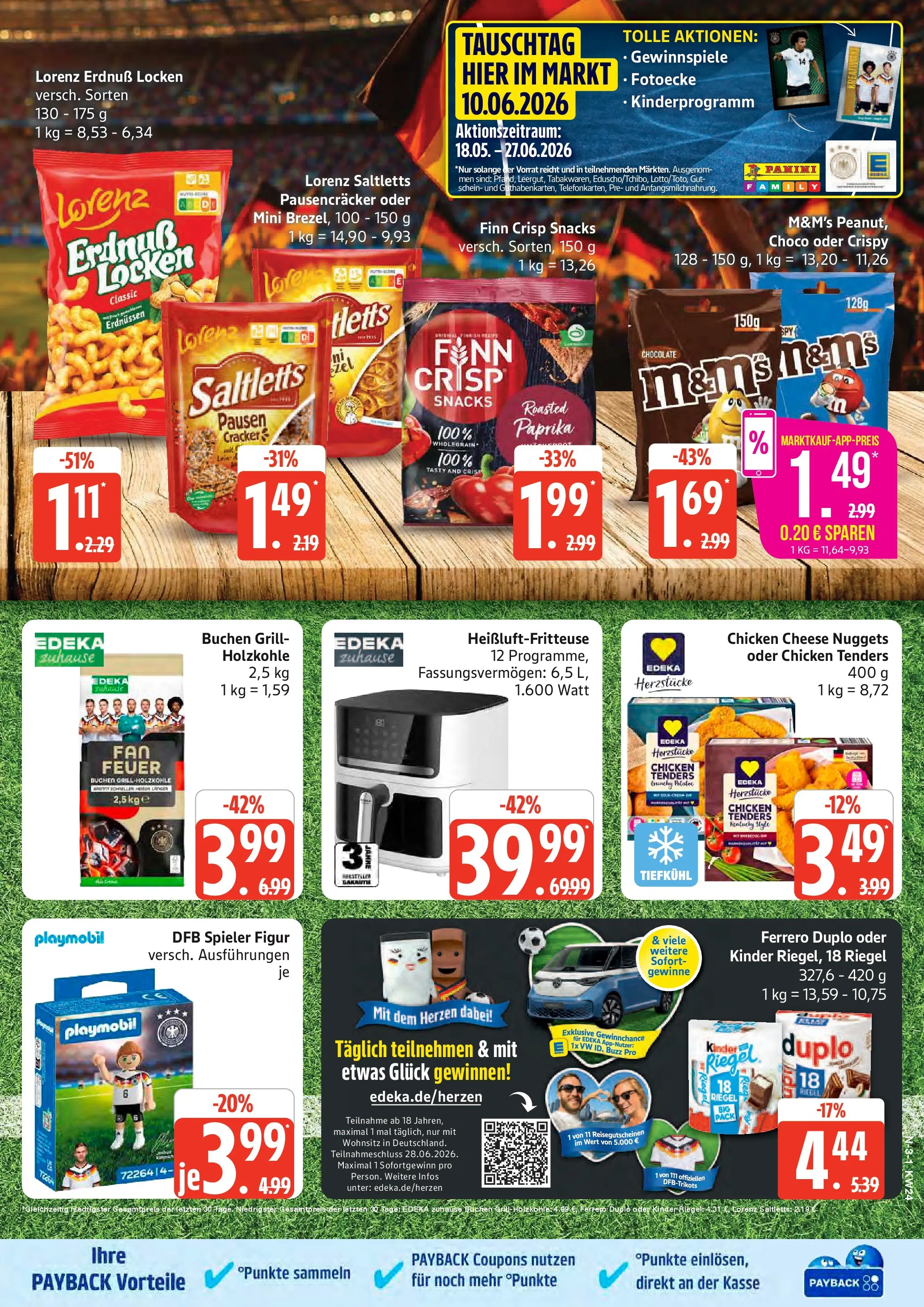 Marktkauf Prospekt Cuxhaven (ab 08.06.2026) » Angebote online | Seite: 3 | Produkte: Grill, Ferrero duplo, Kinder riegel, Paprika