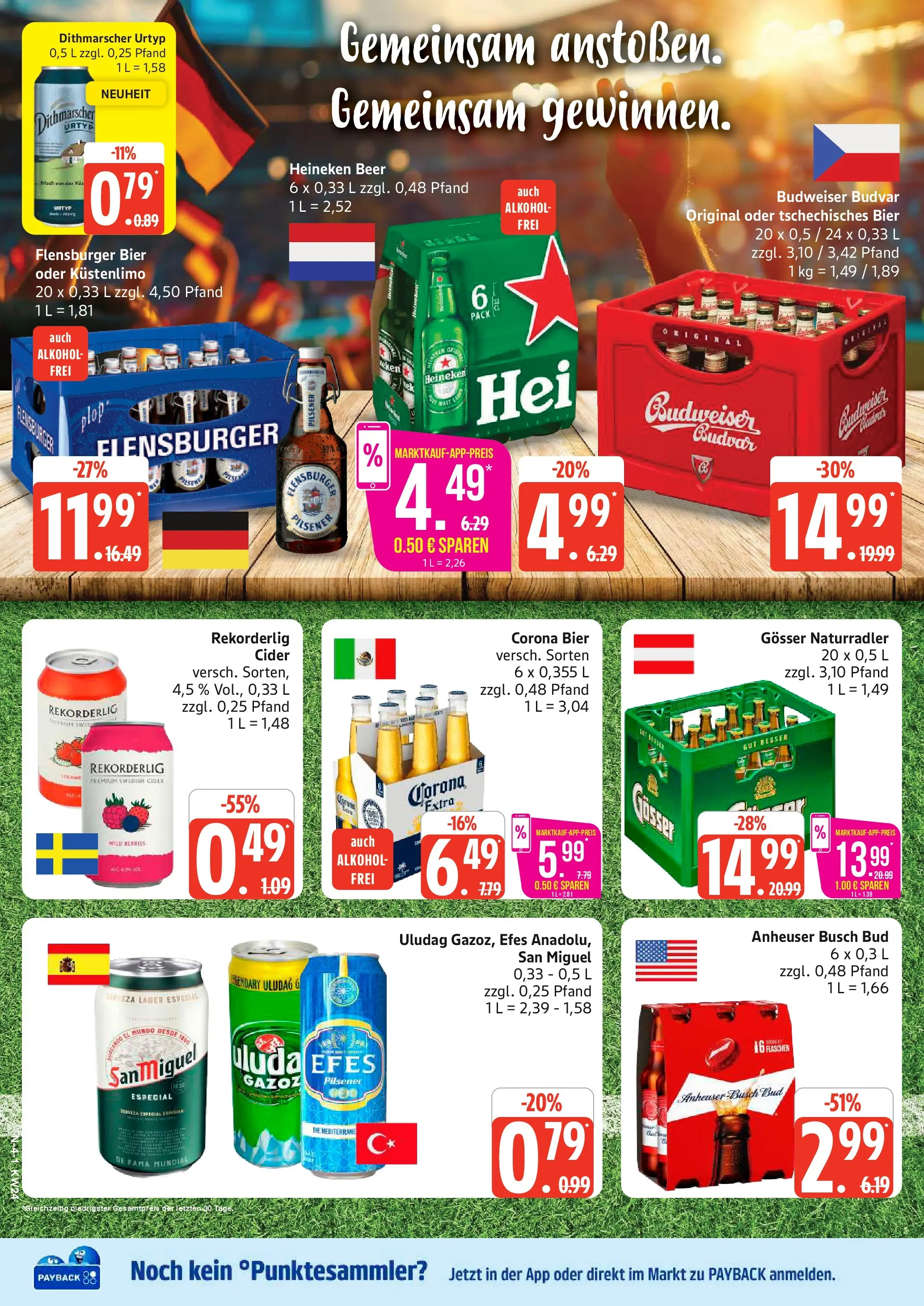 Marktkauf Prospekt Cuxhaven (ab 08.06.2026) » Angebote online | Seite: 4 | Produkte: Bier, Flensburger, Heineken, Budweiser