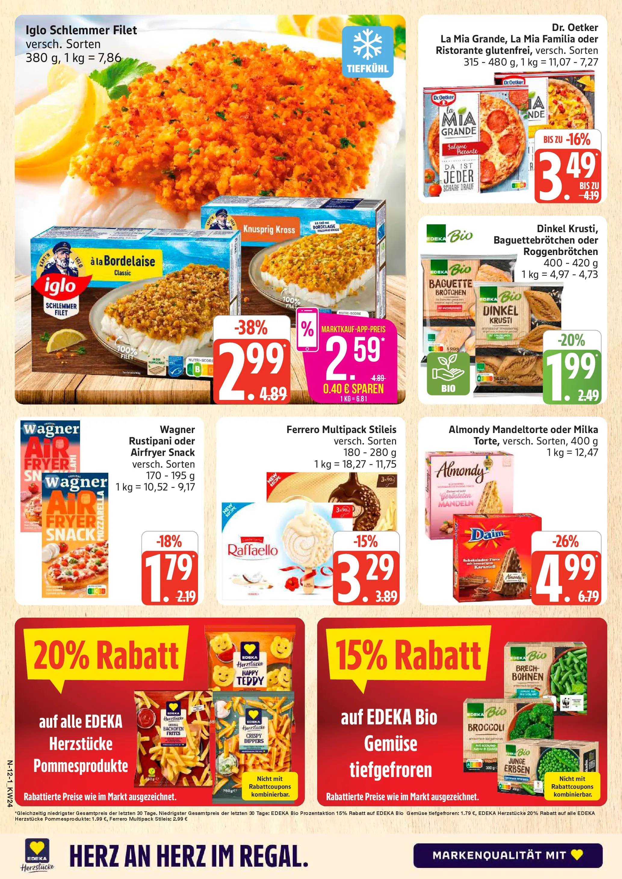 Marktkauf Prospekt Cuxhaven (ab 08.06.2026) » Angebote online | Seite: 12 | Produkte: Mozzarella, Backofen, Pizza, Erbsen