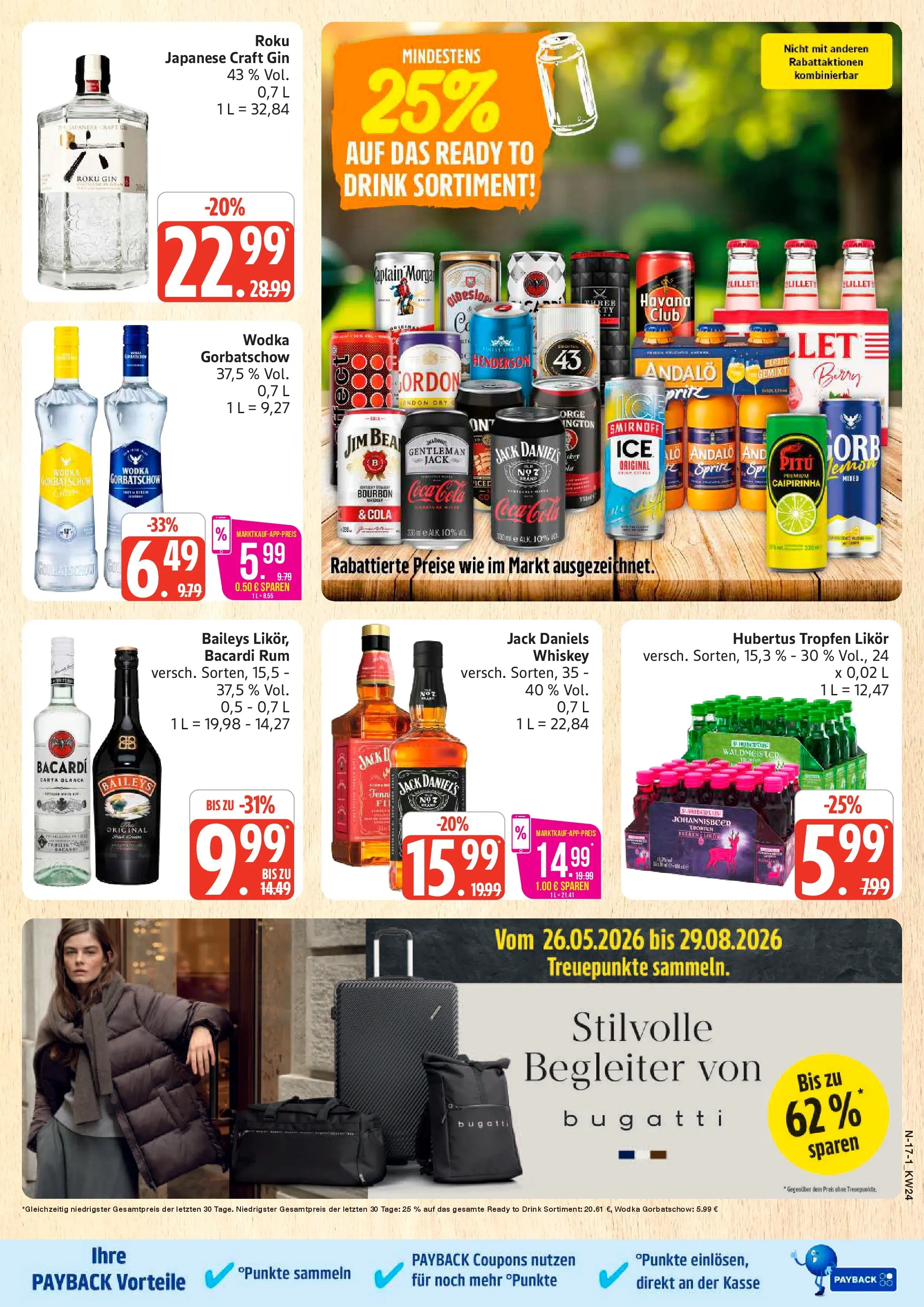 Marktkauf Prospekt Cuxhaven (ab 08.06.2026) » Angebote online | Seite: 17 | Produkte: Cola, Smirnoff, Bourbon, Whiskey