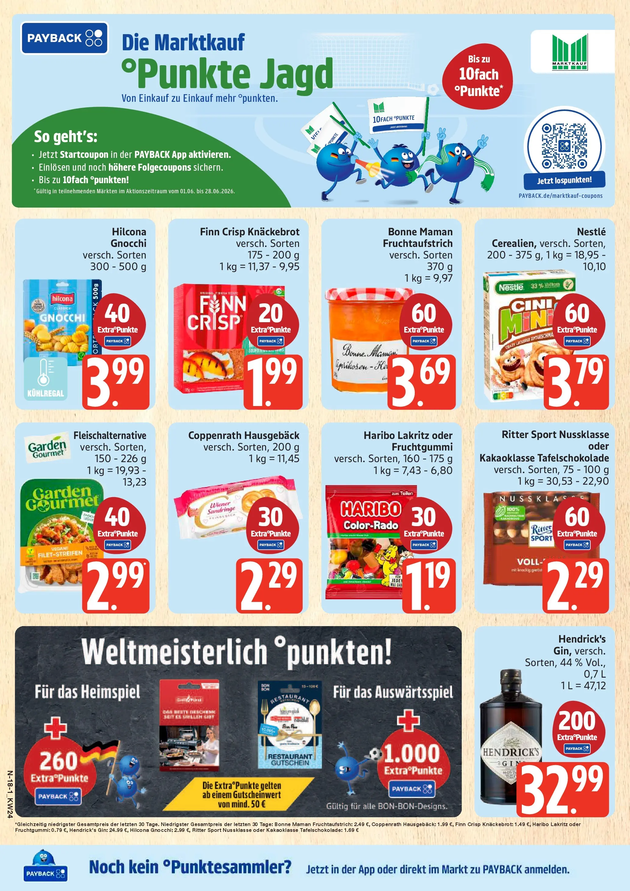 Marktkauf Prospekt Cuxhaven (ab 08.06.2026) » Angebote online | Seite: 18 | Produkte: Haribo, Ritter sport, Gin, Bonne maman