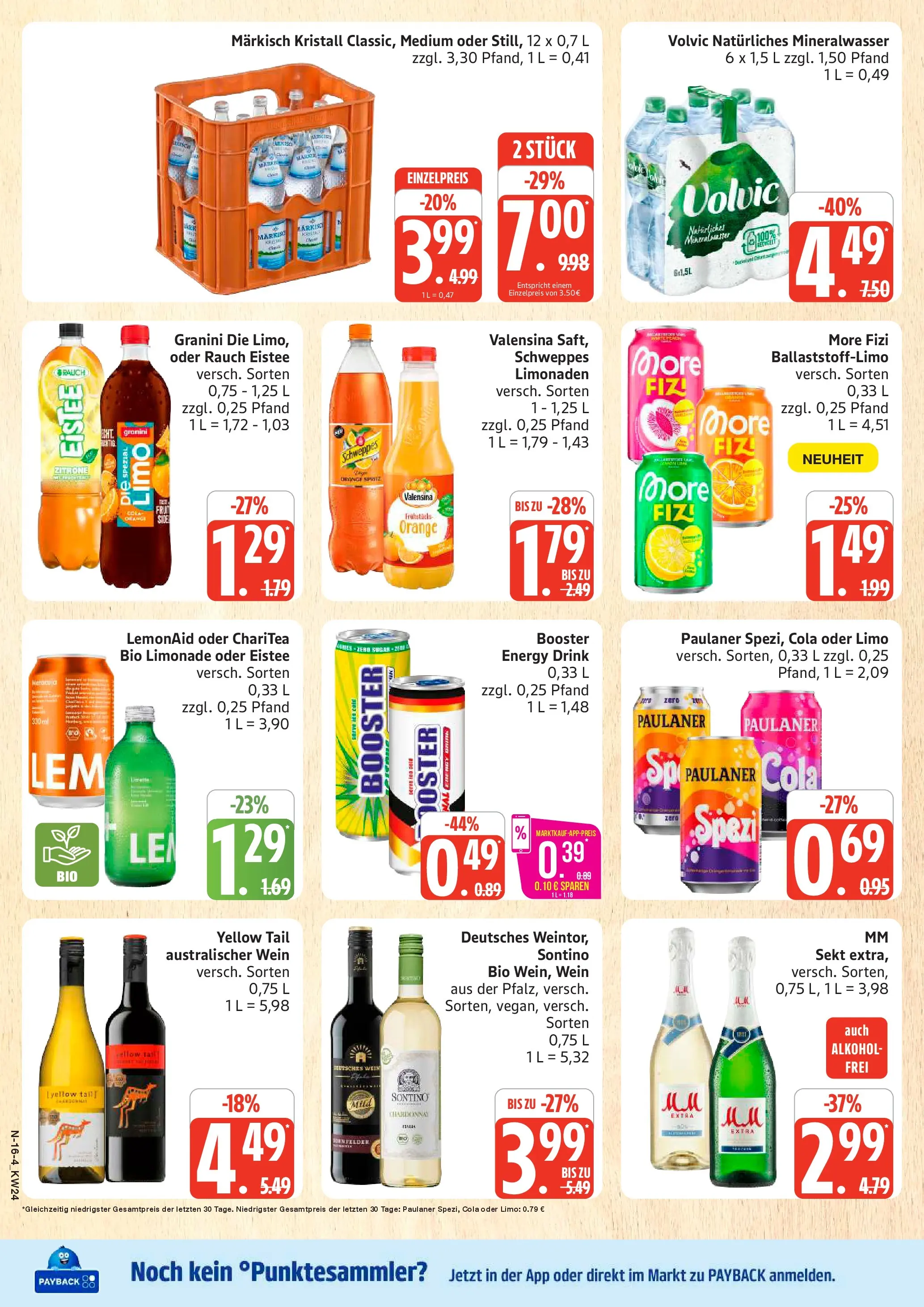 Marktkauf Prospekt Neuenkirchen (ab 08.06.2026) » Angebote online | Seite: 16 | Produkte: Limonade, Schweppes, Granini, Paulaner