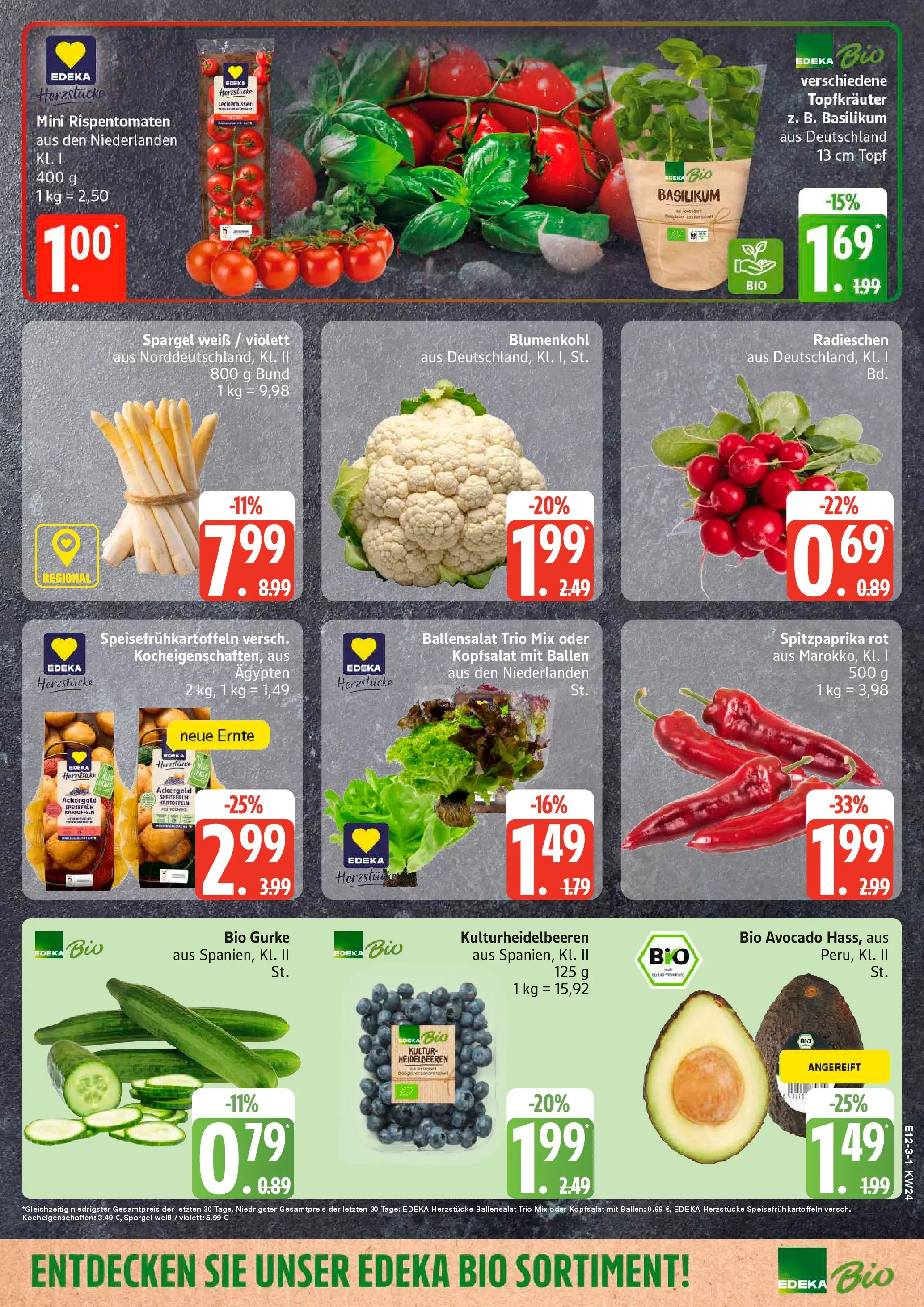 Edeka prospekt Ammersbek (ab 08.06.2026) » Angebote Online | Seite: 3 | Produkte: Tomaten, Spargel, Heidelbeeren, Kartoffeln