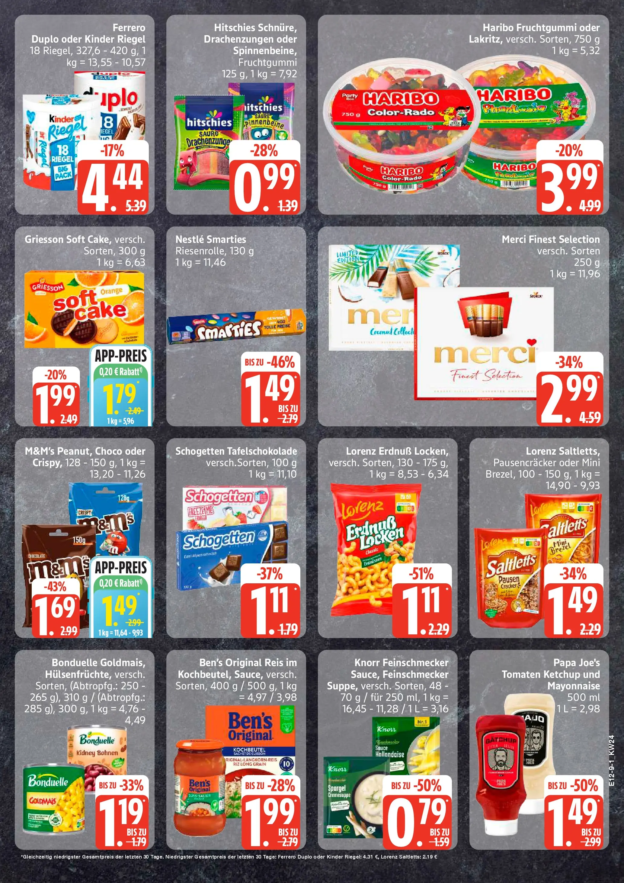 Edeka prospekt Ammersbek (ab 08.06.2026) » Angebote Online | Seite: 9 | Produkte: Merci, Haribo, Knorr, Ketchup