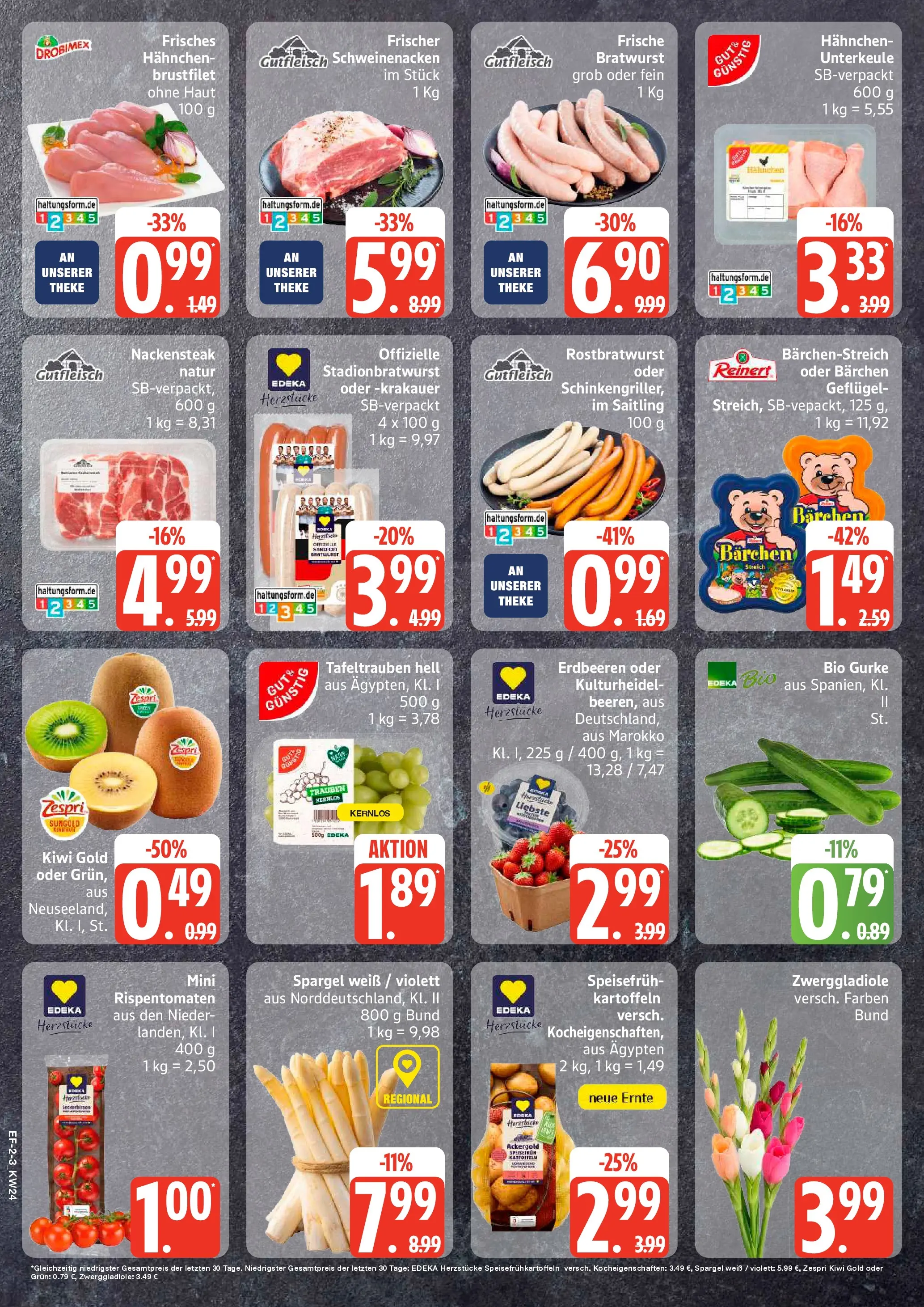 Edeka prospekt Schellhorn (ab 08.06.2026) » Angebote Online | Seite: 2 | Produkte: Theke, Trauben, Schweinenacken, Kiwi