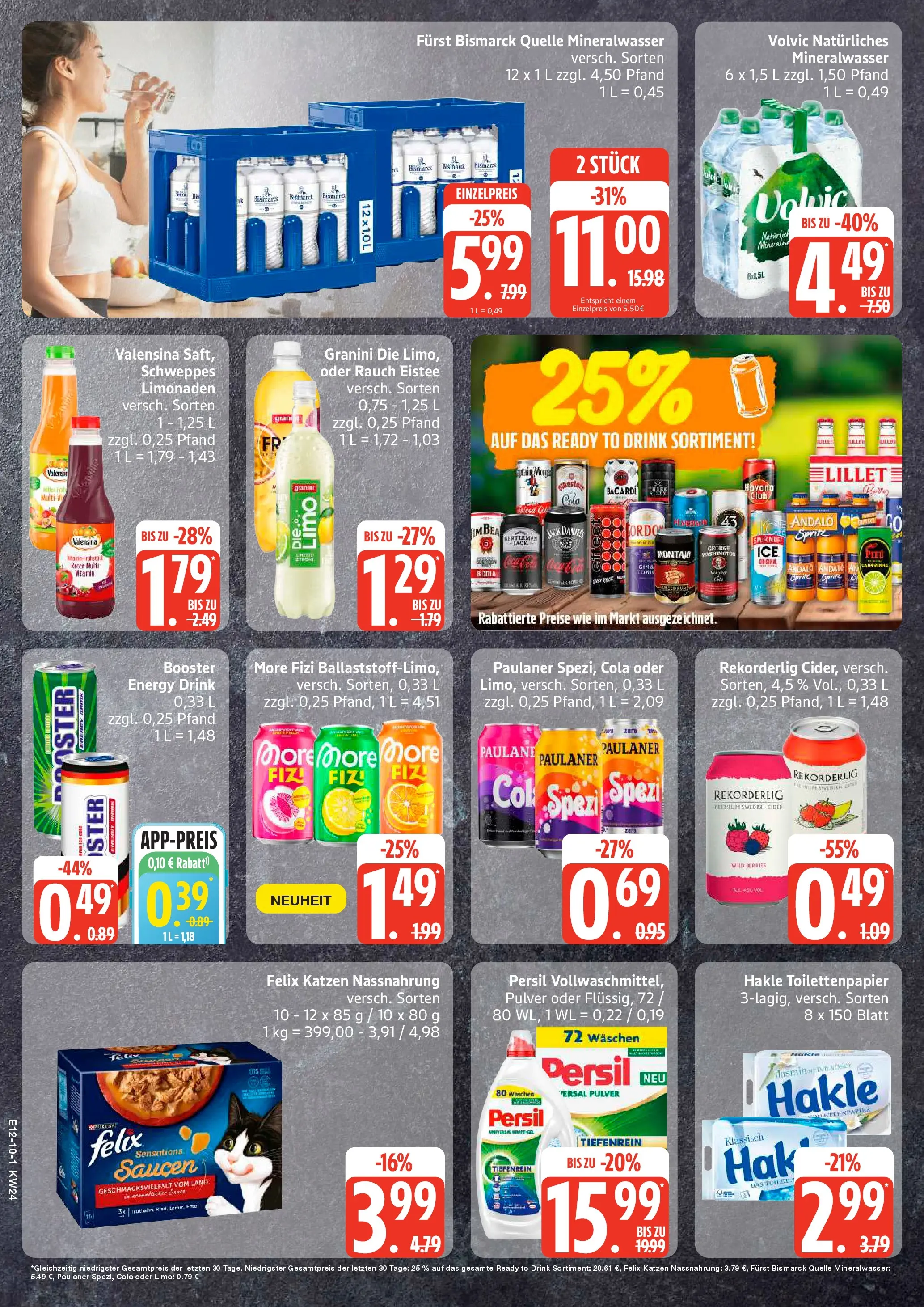 Edeka prospekt Ammersbek (ab 08.06.2026) » Angebote Online | Seite: 10 | Produkte: Cola, Valensina, Granini, Volvic