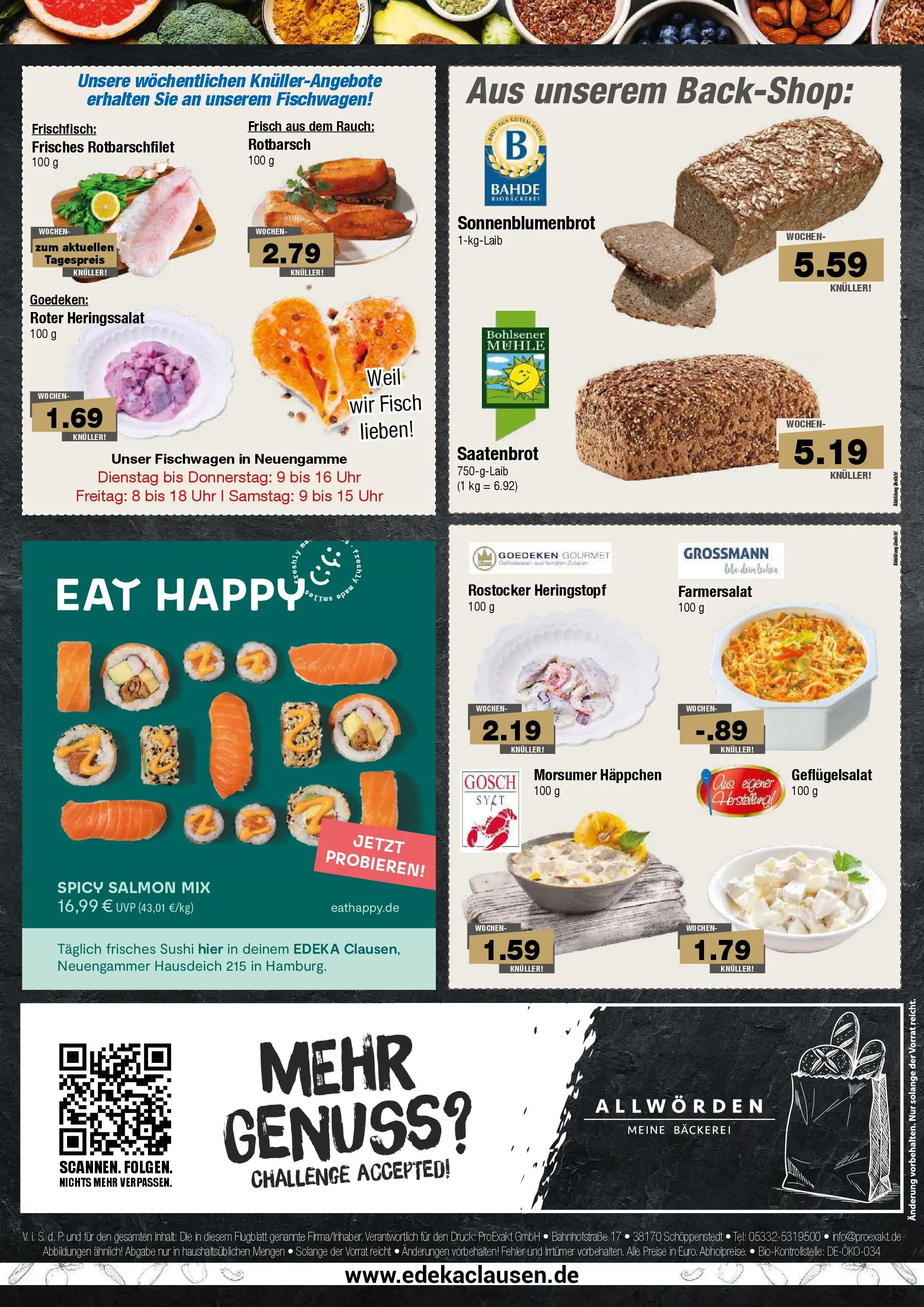 Edeka prospekt Hamburg (ab 08.06.2026) » Angebote Online | Seite: 8 | Produkte: Mühle, Bäckerei, Fisch, Uhr