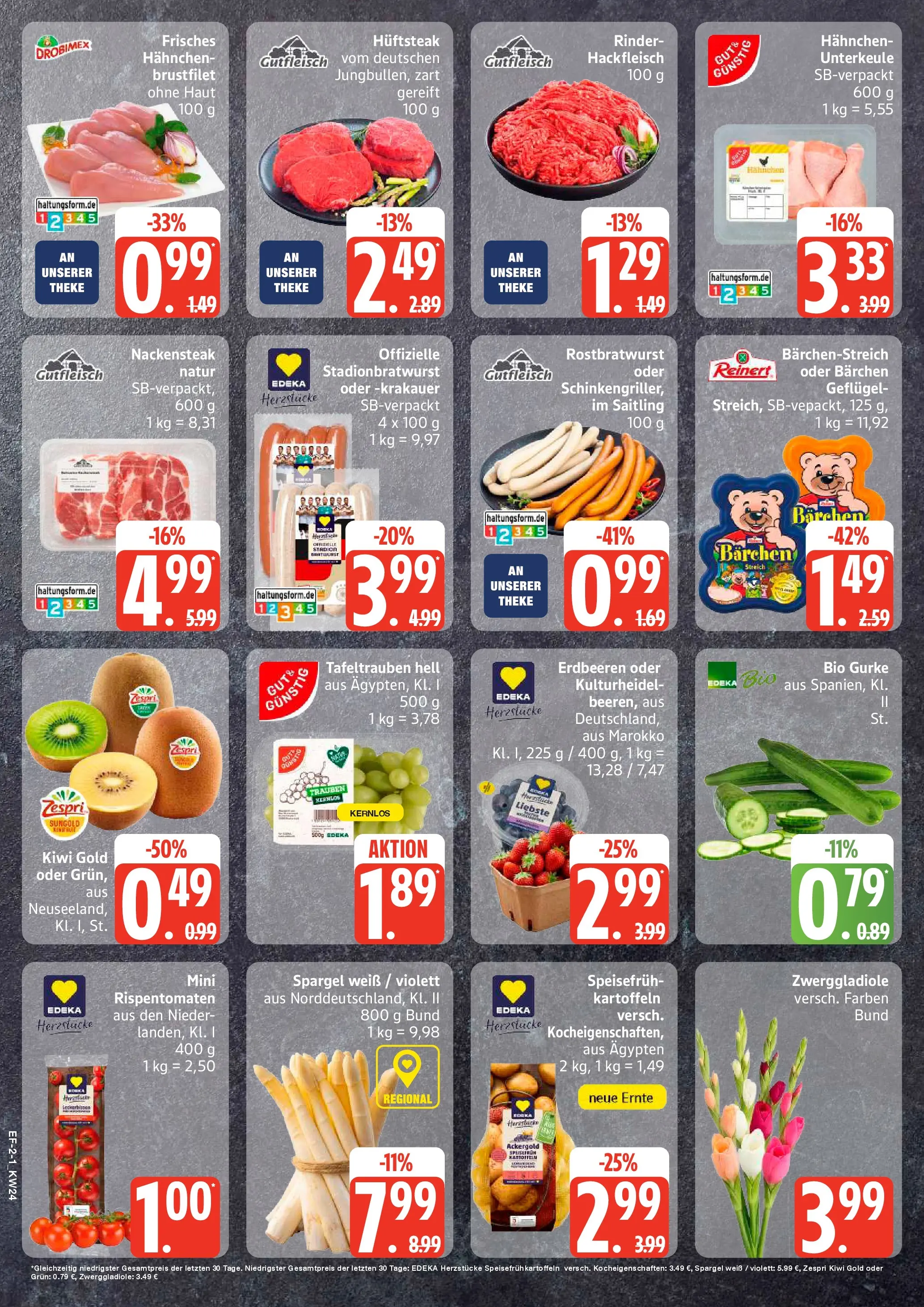 Edeka prospekt Hamburg (ab 08.06.2026) » Angebote Online | Seite: 2 | Produkte: Bratwurst, Tomaten, Steak, Hackfleisch
