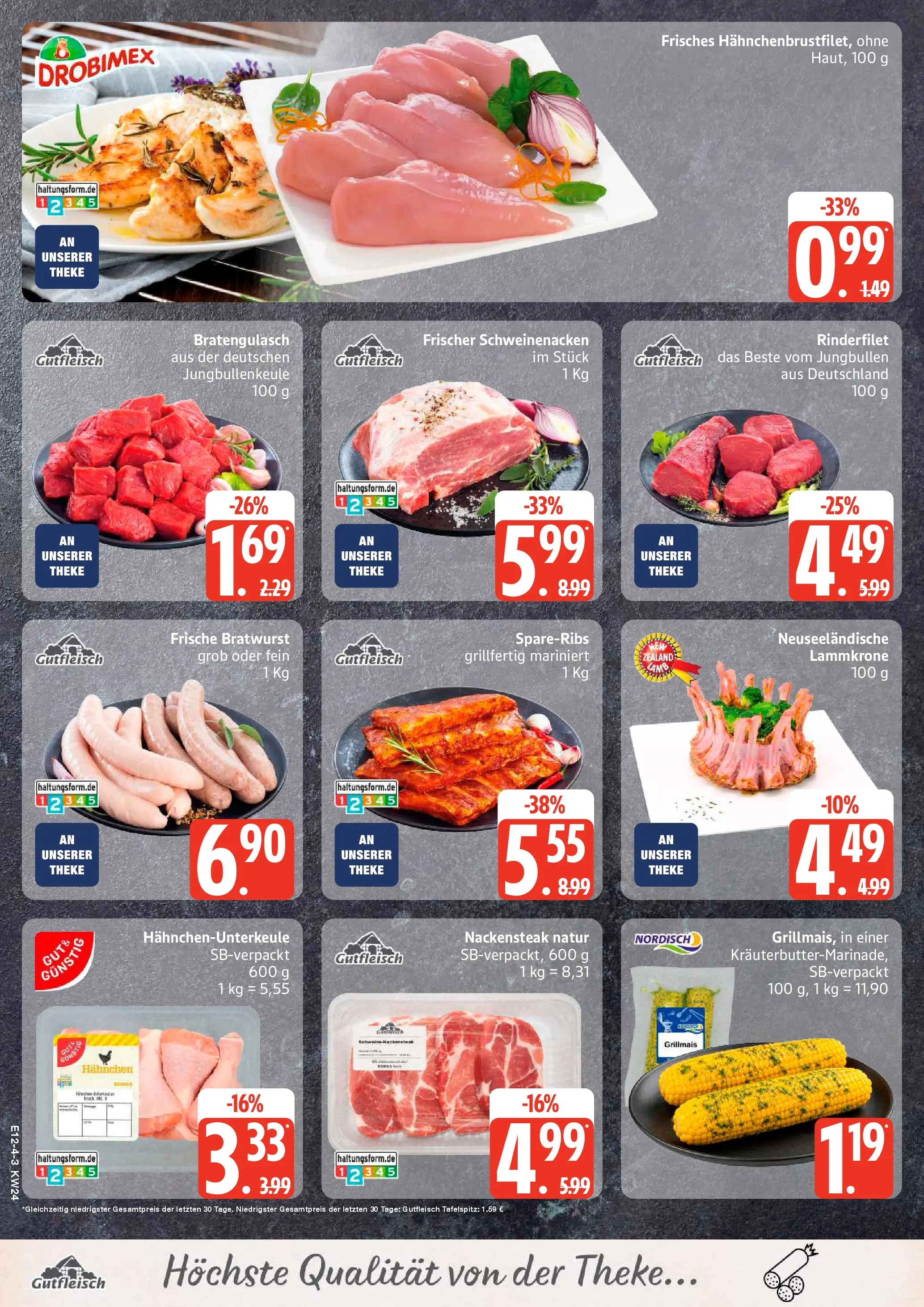 Edeka prospekt Ammersbek (ab 08.06.2026) » Angebote Online | Seite: 4 | Produkte: Tafelspitz, Theke, Rinderfilet, Bratwurst