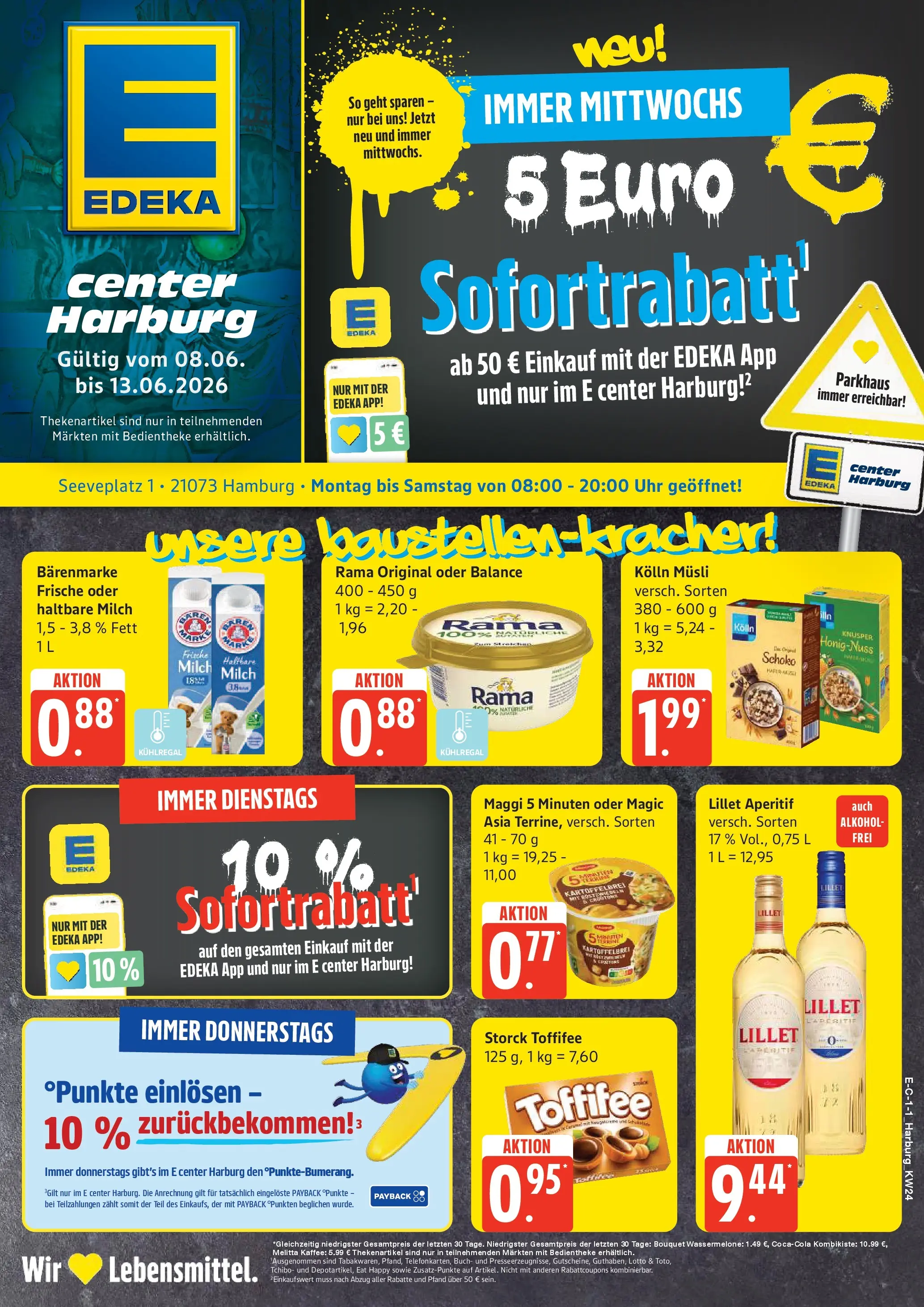 Edeka prospekt Hamburg (ab 08.06.2026) » Angebote Online | Seite: 1 | Produkte: Melitta, Margarine, Rama, Kolln