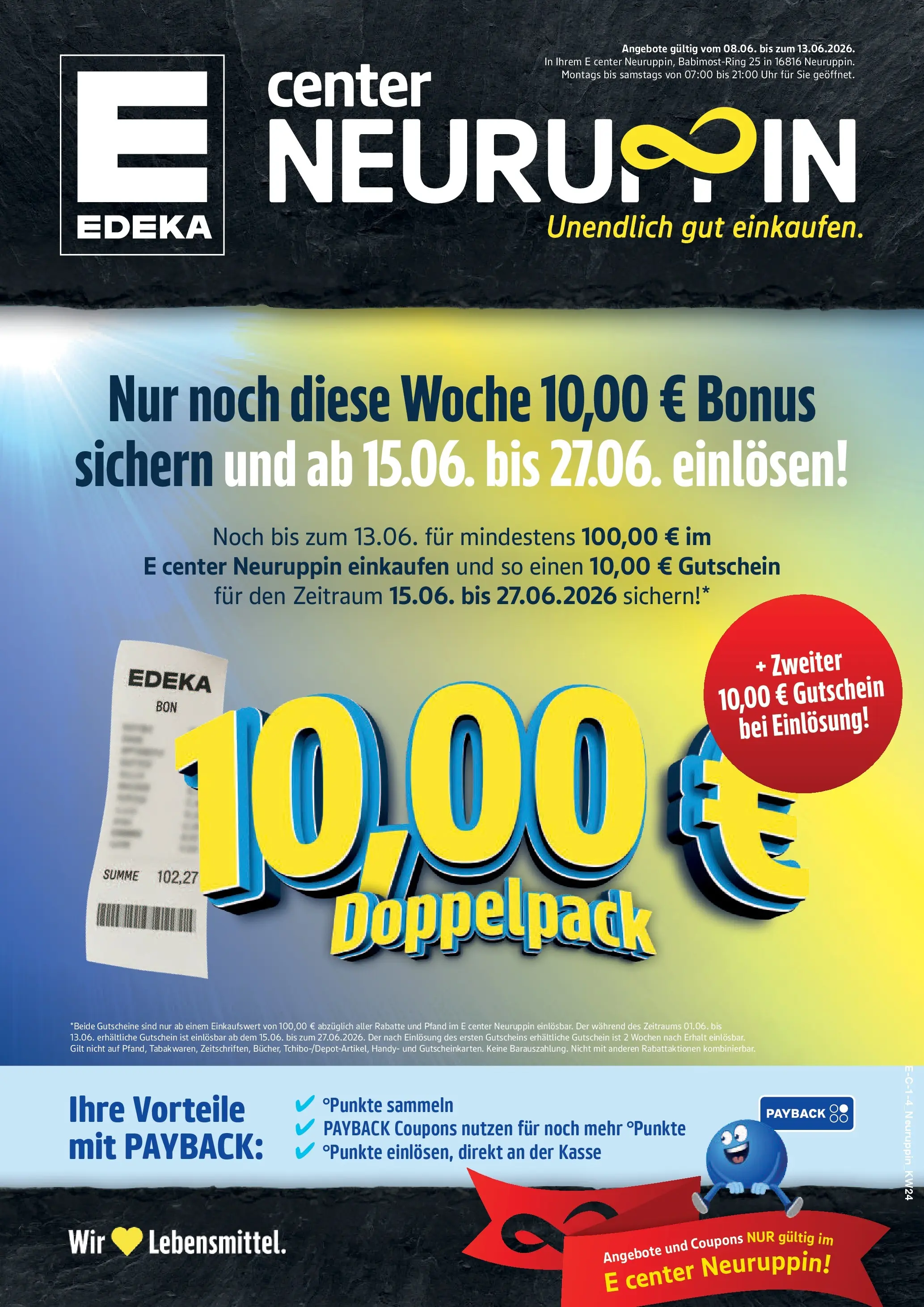 Edeka prospekt Neuruppin (ab 08.06.2026) » Angebote Online | Seite: 1 | Produkte: Uhr