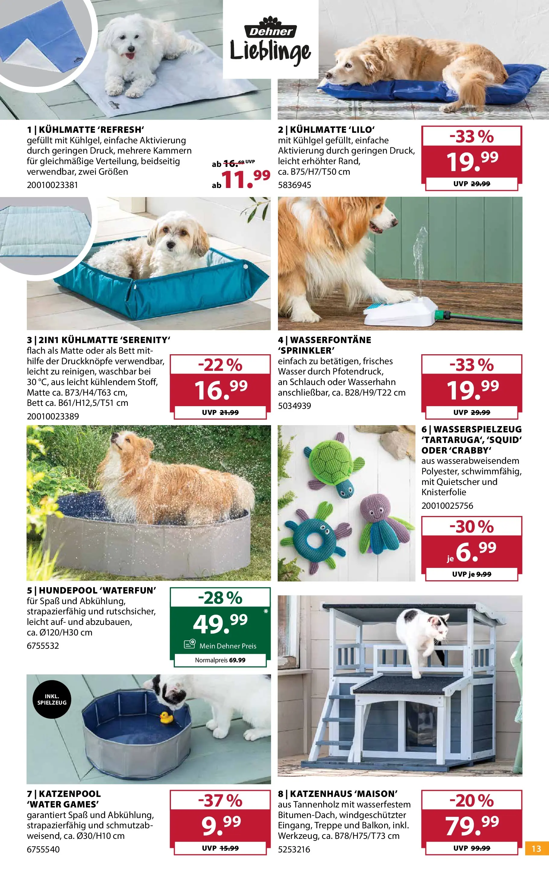 Dehner - Dehner: Garten & Zoo von 09.06.2026 - Aktuelle Angebote | Seite: 13 | Produkte: Wasser, Bett