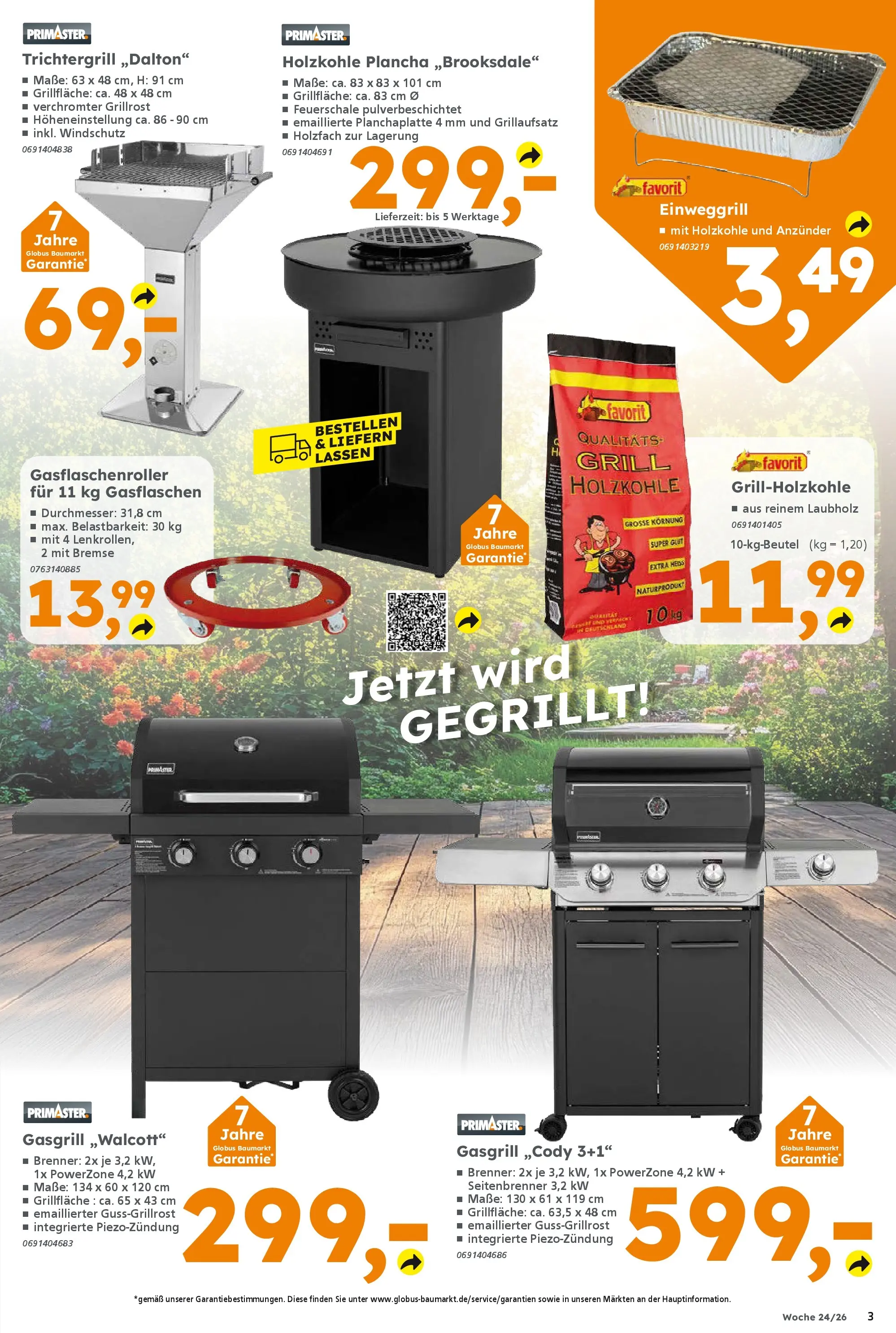 Globus Baumarkt Prospekt Königsbrunn (ab 08.06.2026) zum Blättern | Seite: 3 | Produkte: Grill
