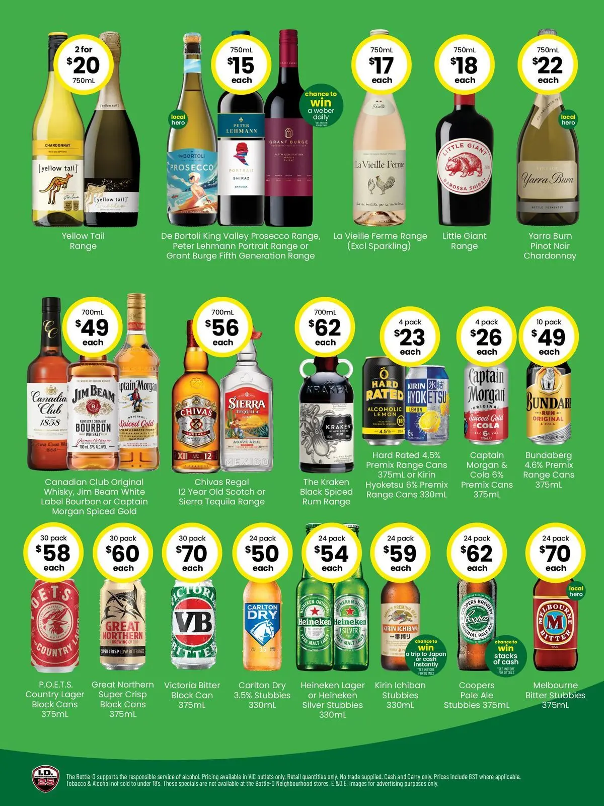 The Bottle-O catalogue Seaford - 08/06/2026 > weekly / monthly specials | Page: 2 | Products: Bourbon, Whiskey, Rum, Lemon