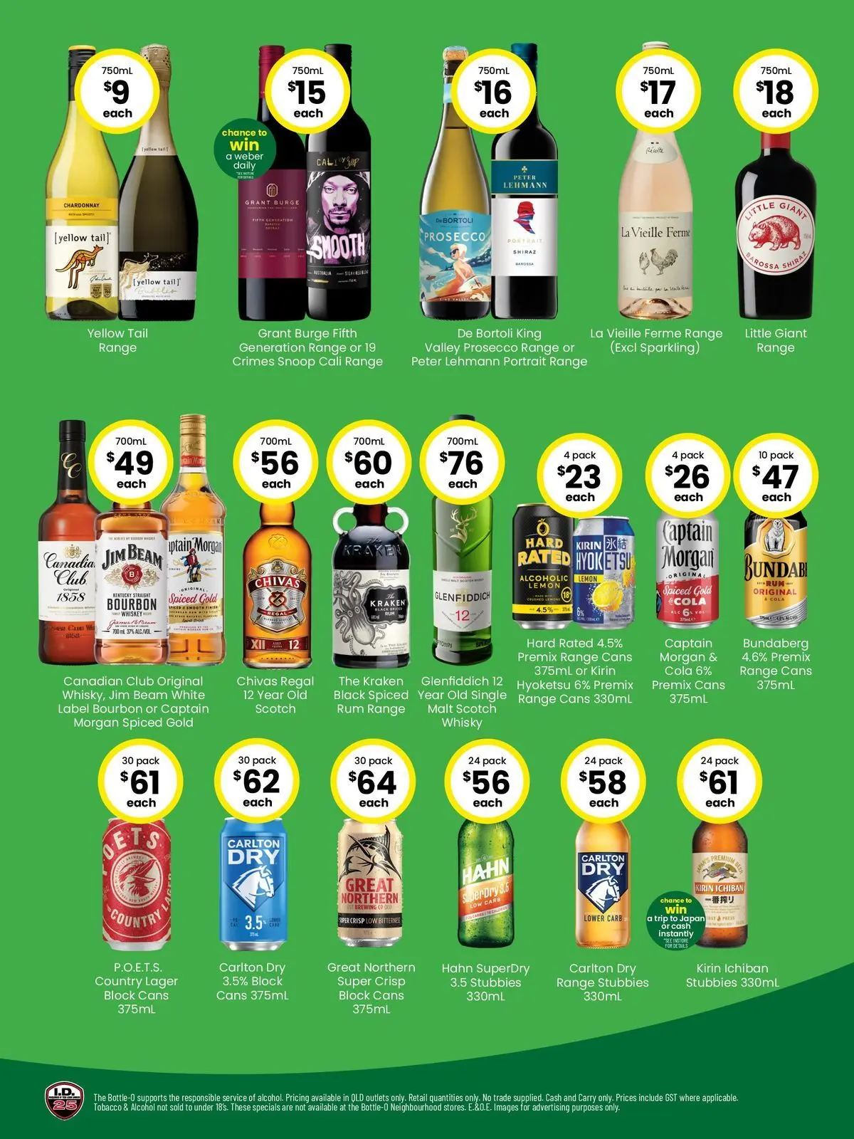 The Bottle-O catalogue Townsville - 08/06/2026 > weekly / monthly specials | Page: 2 | Products: Bourbon, Whiskey, Rum, Lemon
