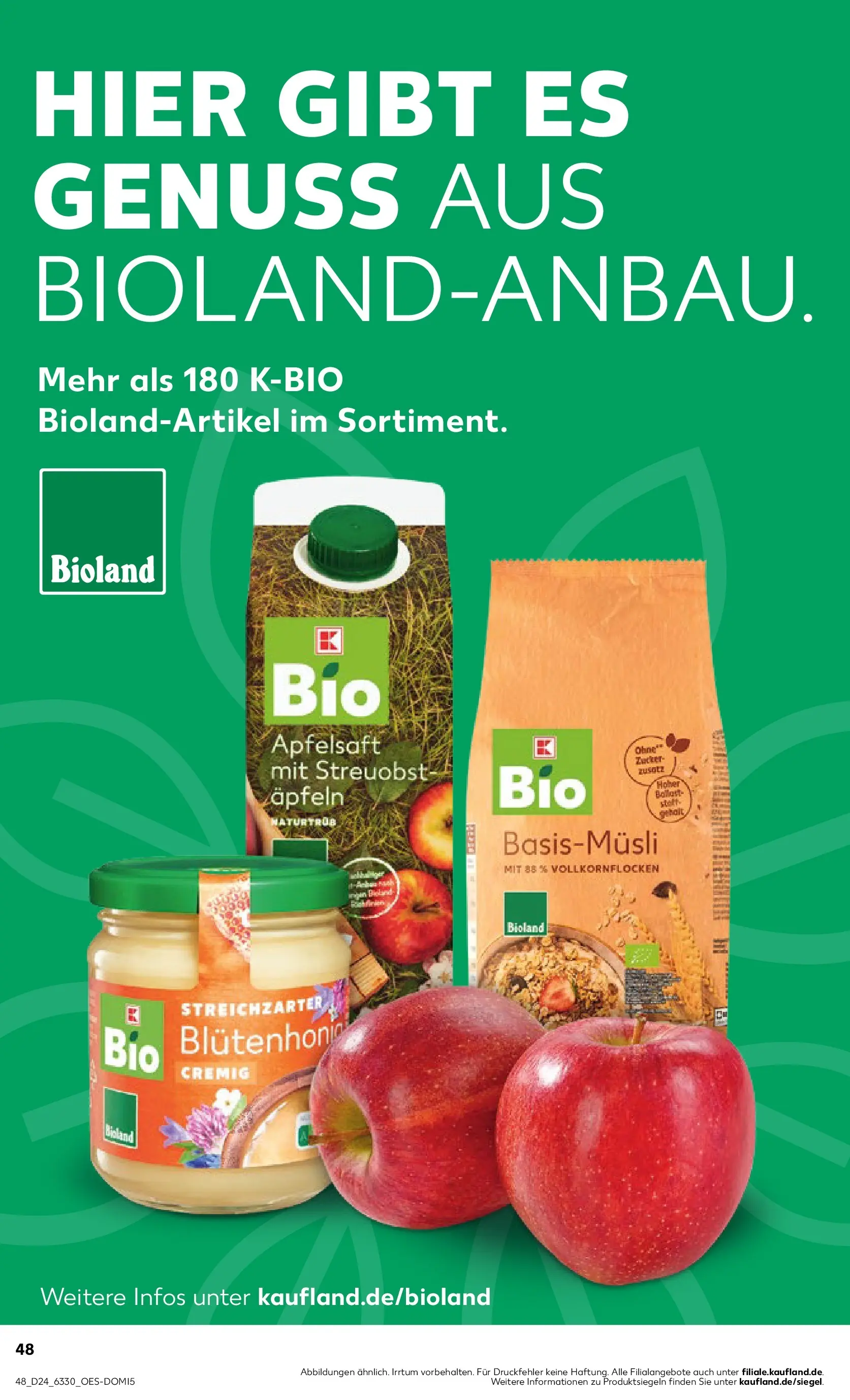 Prospekt Kaufland ab 10.06.2026 » Angebote Online zum Blättern | Seite: 48 | Produkte: Apfelsaft, Apple
