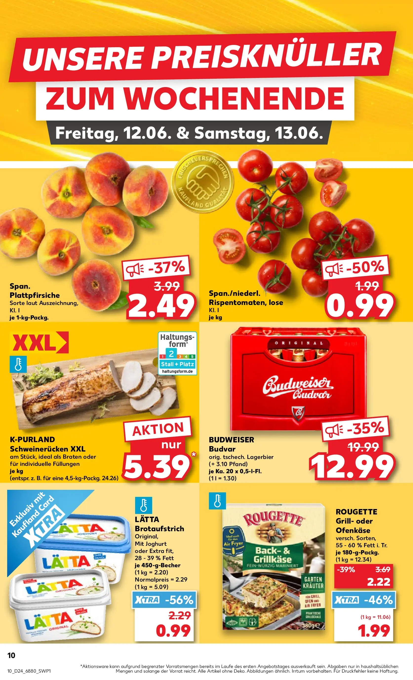 Prospekt Kaufland ab 08.06.2026 » Angebote Online zum Blättern | Seite: 19 | Produkte: Grill, Joghurt, Lätta, Budweiser