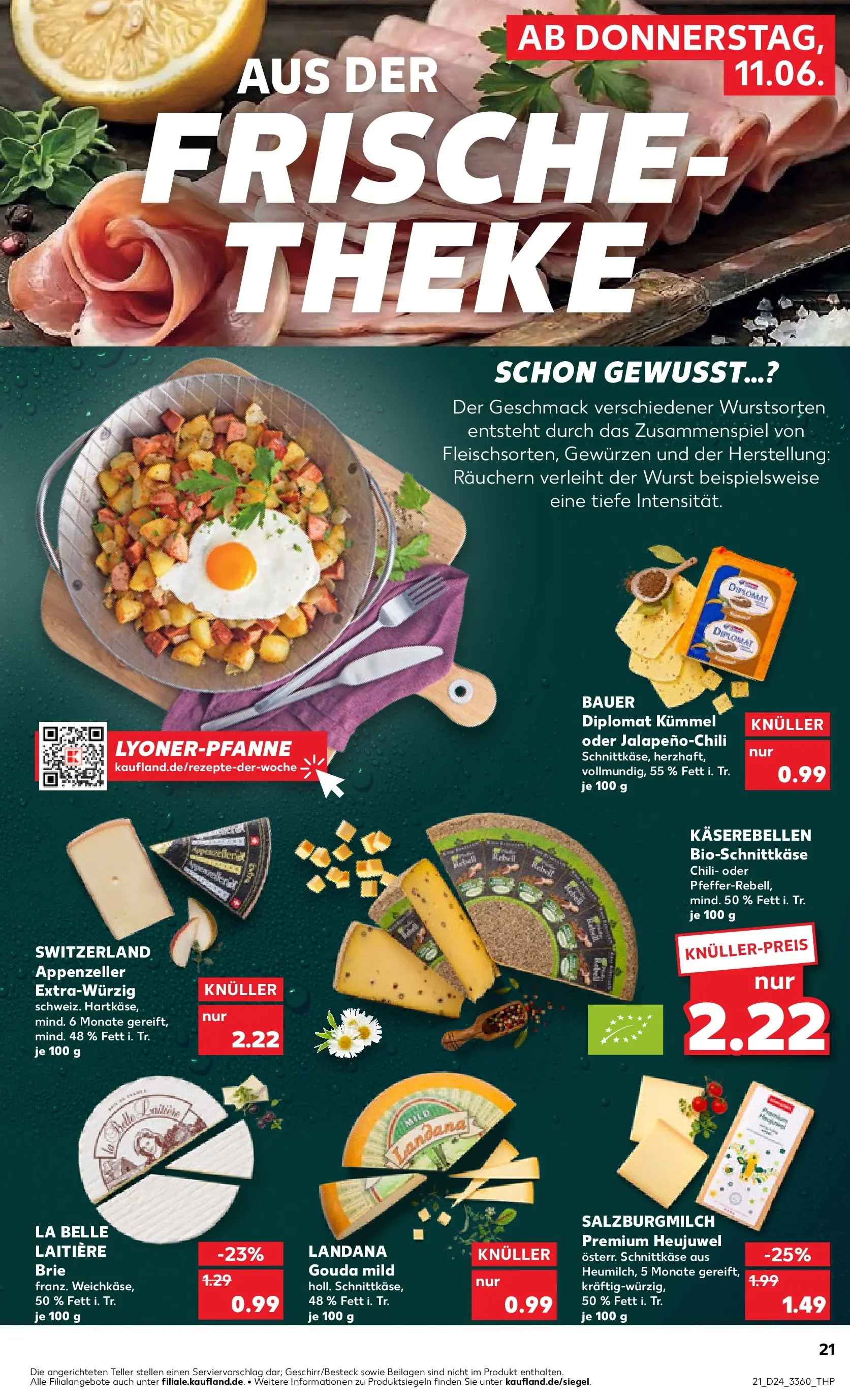Prospekt Kaufland ab 10.06.2026 » Angebote Online zum Blättern | Seite: 21 | Produkte: Theke, Gouda, Wurst, Chili