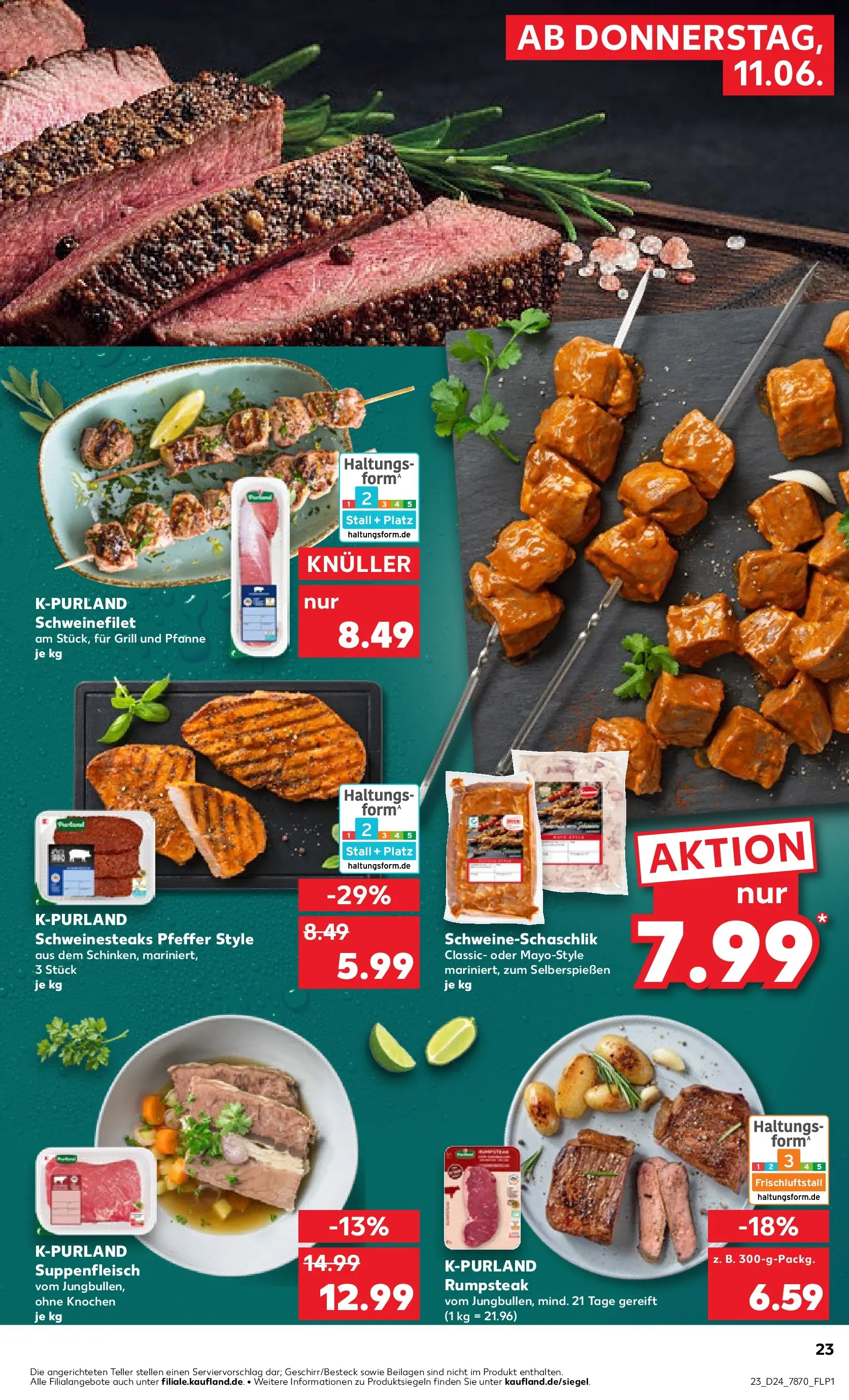 Prospekt Kaufland ab 08.06.2026 » Angebote Online zum Blättern | Seite: 28 | Produkte: Grill, Schweinefilet, Pfeffer, Suppenfleisch