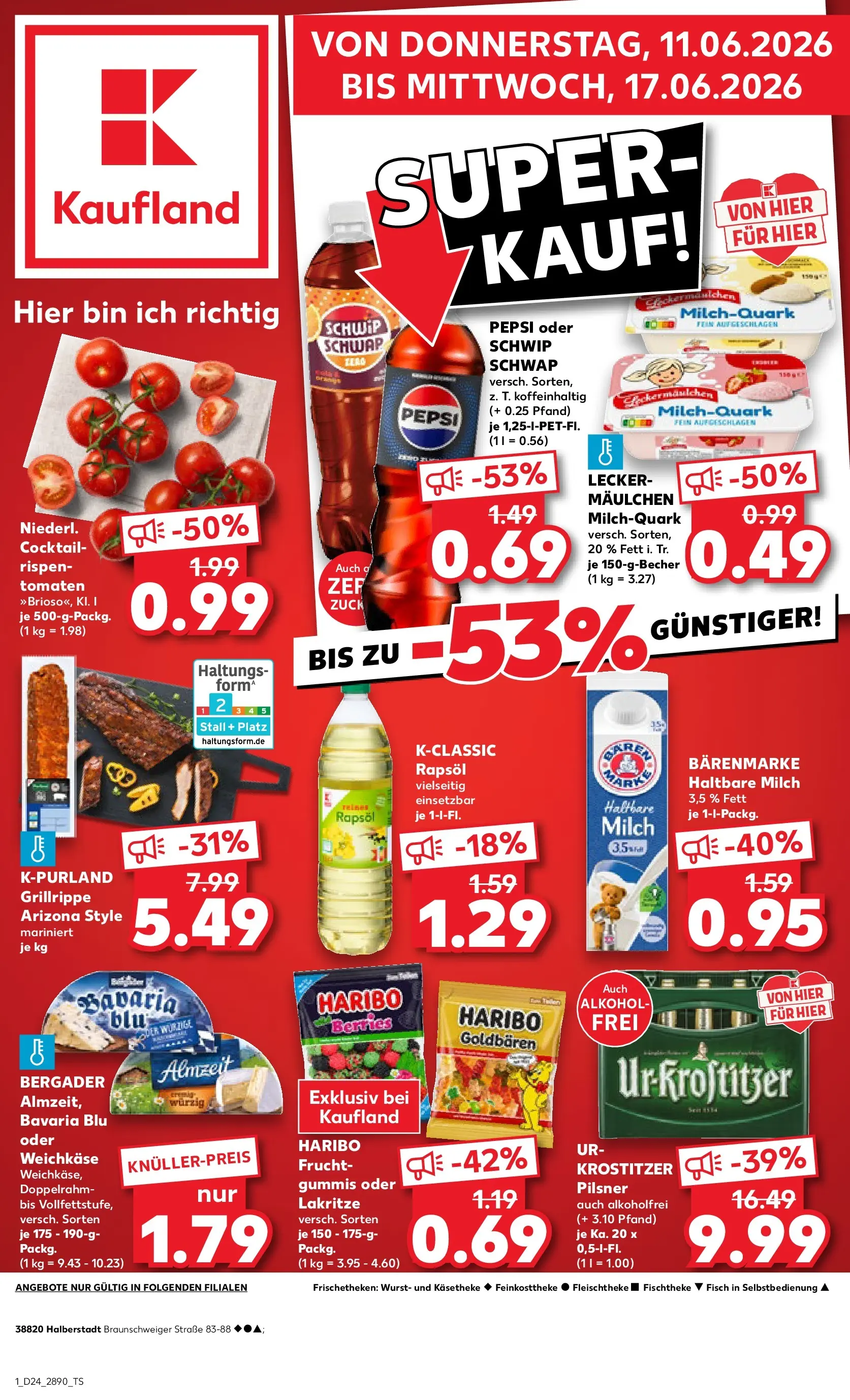 Prospekt Kaufland ab 08.06.2026 » Angebote Online zum Blättern | Seite: 10 | Produkte: Milch, Tomaten, Wurst, Pepsi
