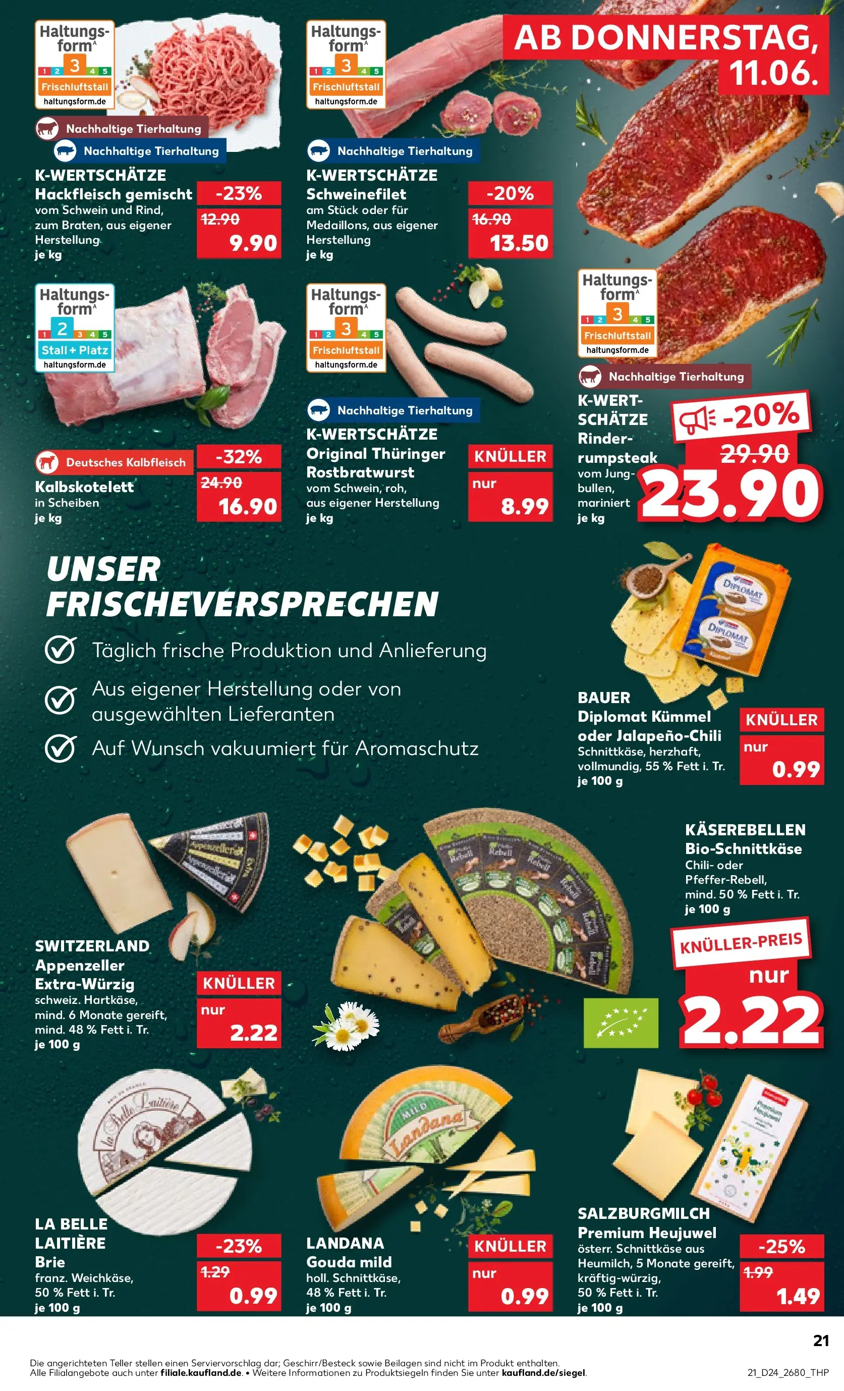 Prospekt Kaufland ab 08.06.2026 » Angebote Online zum Blättern | Seite: 30 | Produkte: Rumpsteak, Bratwurst, Schweinefilet, Hackfleisch