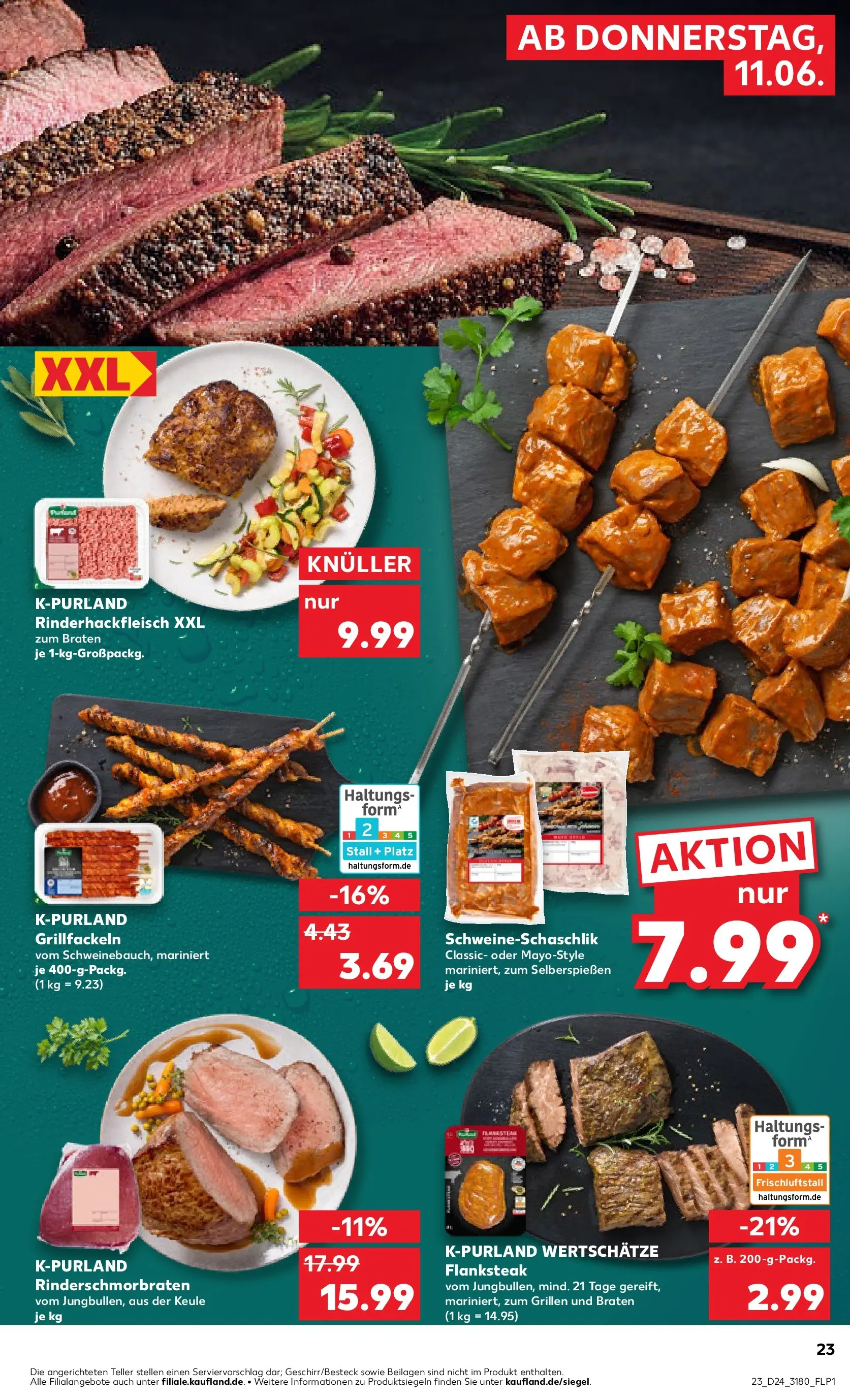Prospekt Kaufland ab 10.06.2026 » Angebote Online zum Blättern | Seite: 23 | Produkte: Steak