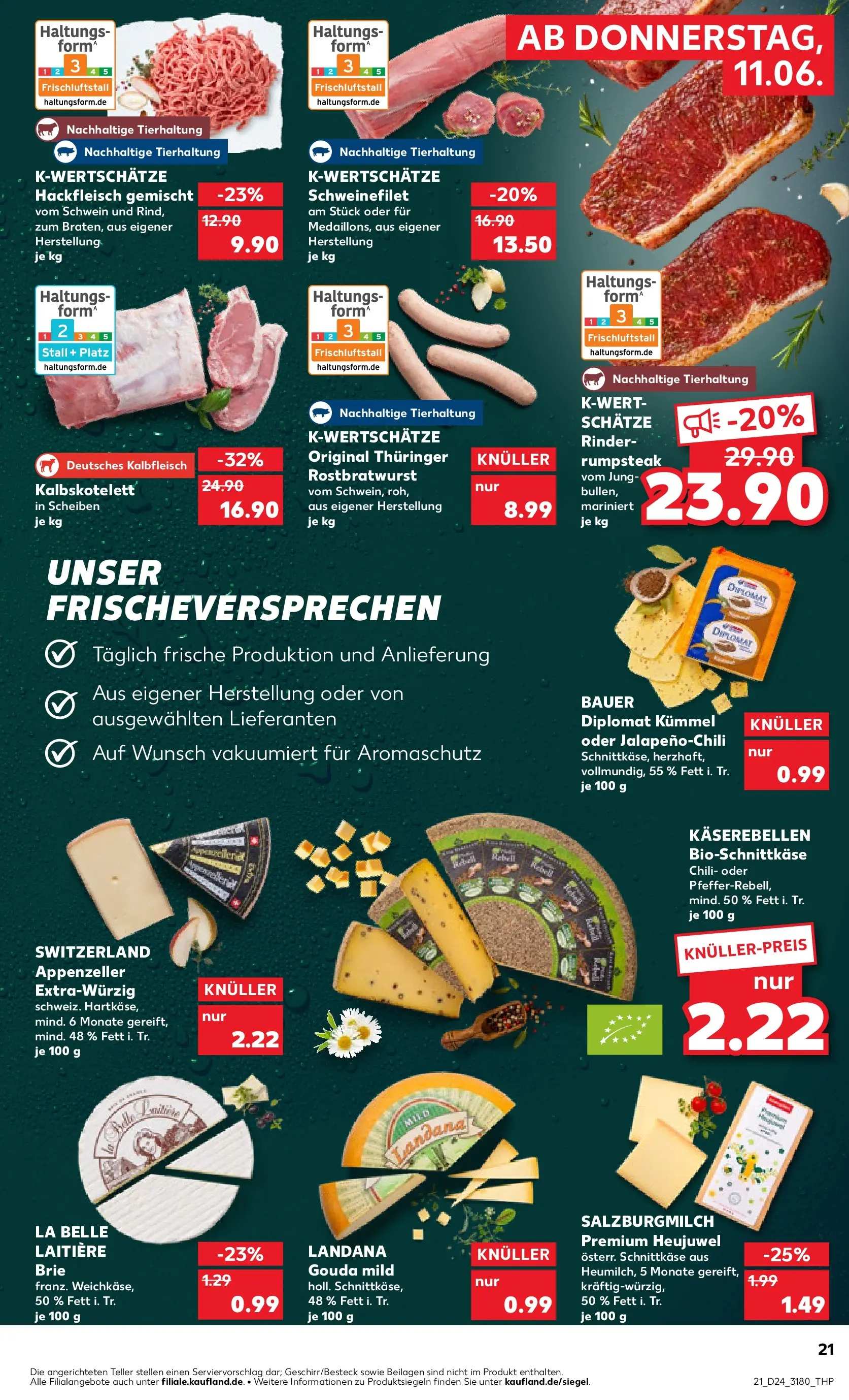 Prospekt Kaufland ab 08.06.2026 » Angebote Online zum Blättern | Seite: 30 | Produkte: Rumpsteak, Gouda, Schweinefilet, Hackfleisch