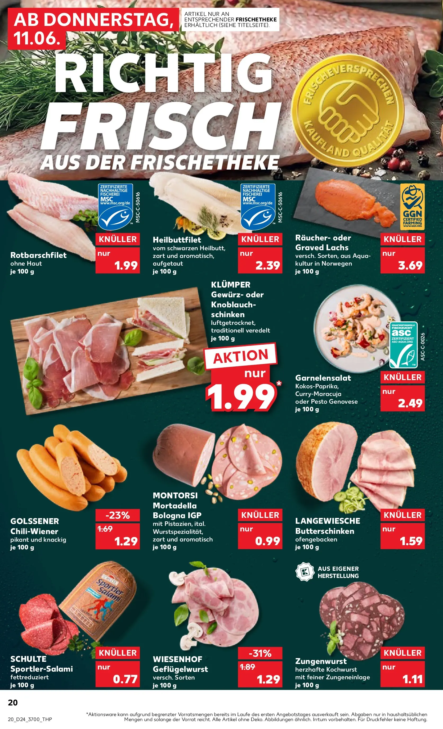 Prospekt Kaufland ab 08.06.2026 » Angebote Online zum Blättern | Seite: 29 | Produkte: Lachs, Knoblauch, Salami, Schinken