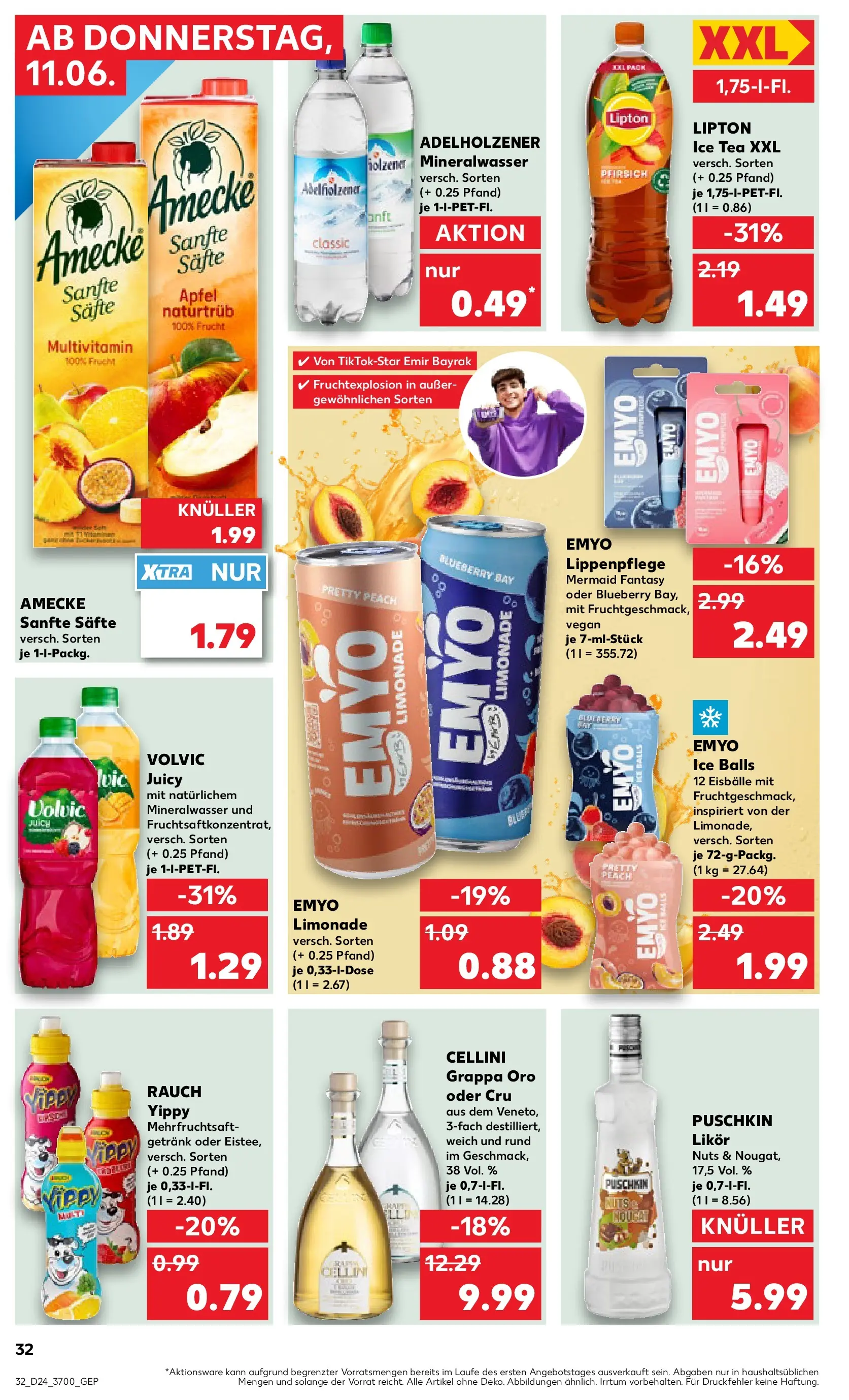 Prospekt Kaufland ab 08.06.2026 » Angebote Online zum Blättern | Seite: 41 | Produkte: Adelholzener, Äpfel, Pfirsich, Lip Balm