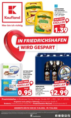 Kaufland Prospekt Eriskirch ab 11.06.2026 gültig Kaufland Prospekt Eriskirch ab 11.06.2026 gültig
