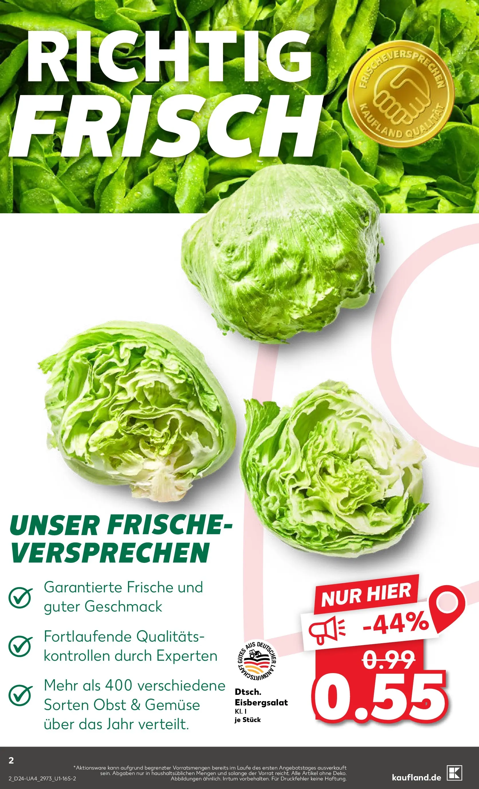 Prospekt Kaufland ab 08.06.2026 ยป Angebote und Werbung Online | Seite: 11 | Produkte: Eisbergsalat, Gemรผse, Obst Prospekt Kaufland ab 08.06.2026 ยป Angebote Online zum Blรคttern | Seite: 11 | Produkte: Eisbergsalat, Gemรผse, Obst
