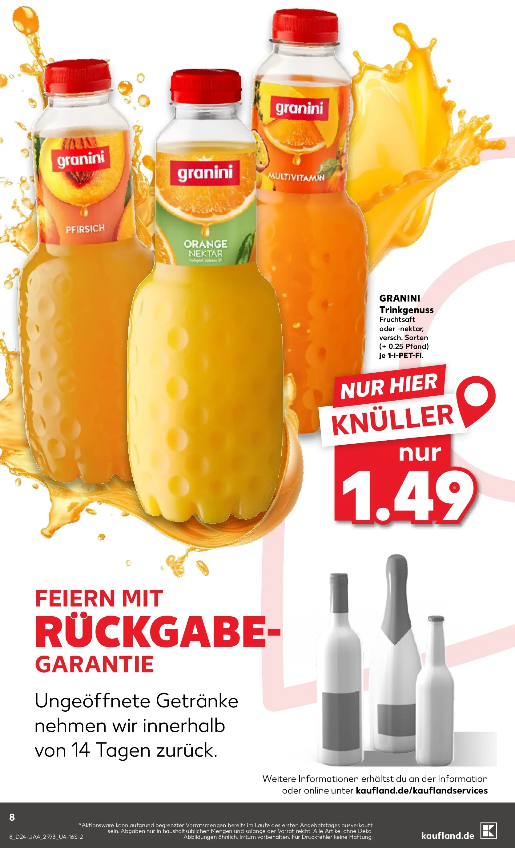 Prospekt Kaufland ab 08.06.2026 ยป Angebote und Werbung Online | Seite: 17 | Produkte: Pfirsich, Granini, Fruchtsaft Prospekt Kaufland ab 08.06.2026 ยป Angebote Online zum Blรคttern | Seite: 17 | Produkte: Pfirsich, Granini, Fruchtsaft