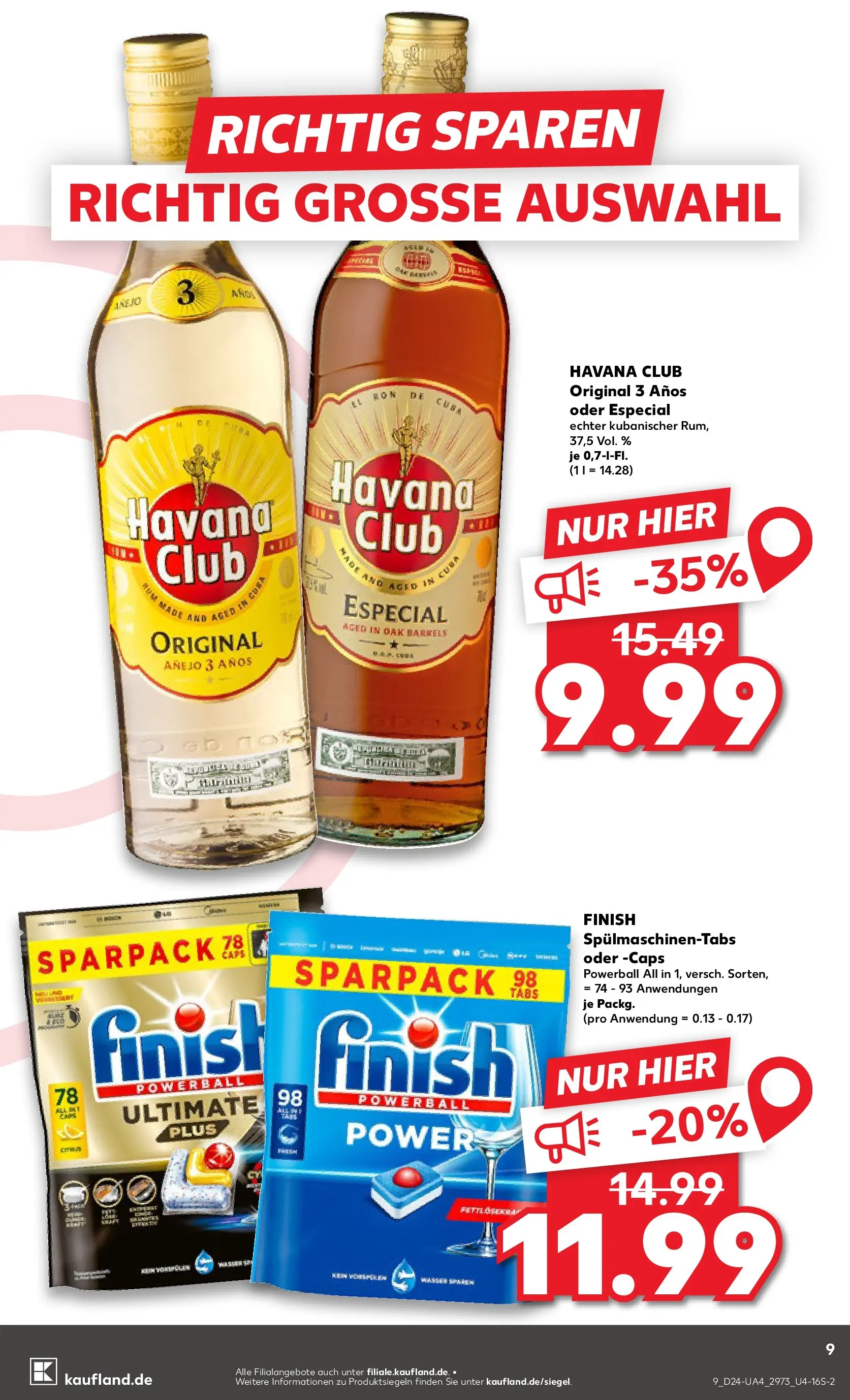 Prospekt Kaufland ab 08.06.2026 ยป Angebote und Werbung Online | Seite: 18 | Produkte: Havana club, Rum, Finish, Spรผlmaschinentabs Prospekt Kaufland ab 08.06.2026 ยป Angebote Online zum Blรคttern | Seite: 18 | Produkte: Havana club, Rum, Finish, Spรผlmaschinentabs