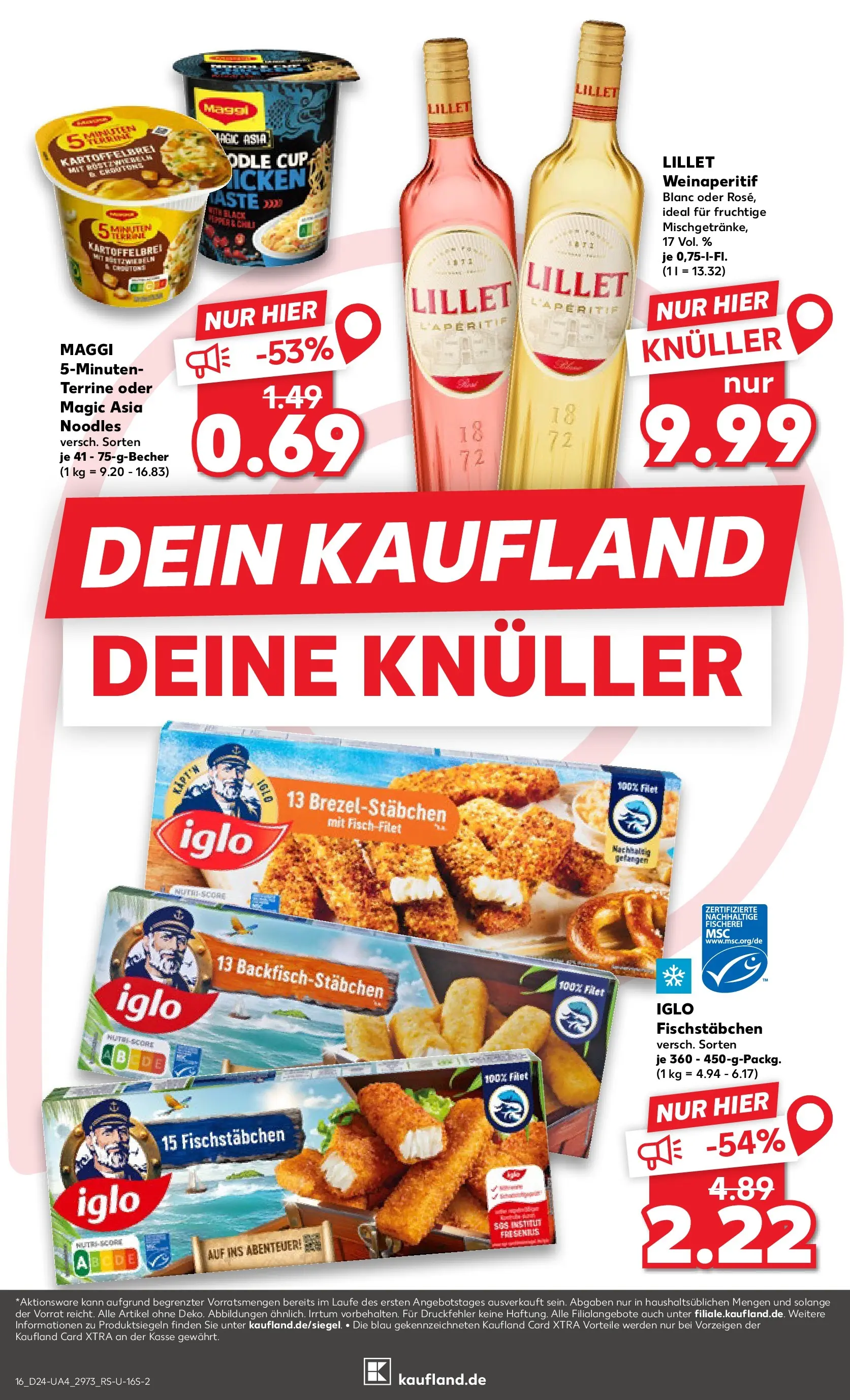 Prospekt Kaufland ab 08.06.2026 ยป Angebote und Werbung Online | Seite: 25 | Produkte: Maggi, Iglo, Lillet, Fischstabchen Prospekt Kaufland ab 08.06.2026 ยป Angebote Online zum Blรคttern | Seite: 25 | Produkte: Maggi, Iglo, Lillet, Fischstabchen