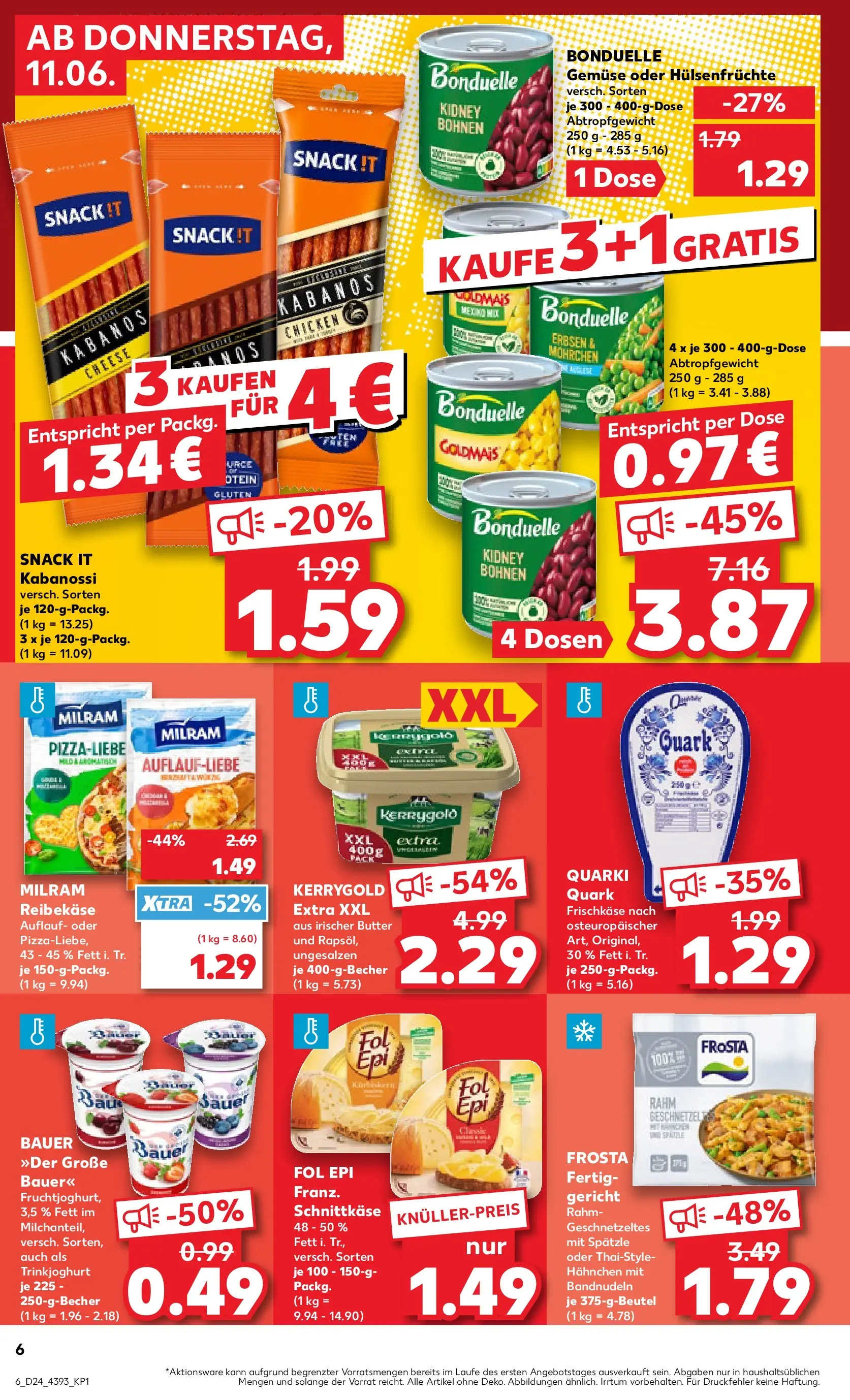 Prospekt Kaufland ab 08.06.2026 ยป Angebote und Werbung Online | Seite: 23 | Produkte: Quark, Butter, Trinkjoghurt, Frischkase Prospekt Kaufland ab 08.06.2026 ยป Angebote Online zum Blรคttern | Seite: 23 | Produkte: Quark, Butter, Trinkjoghurt, Frischkase